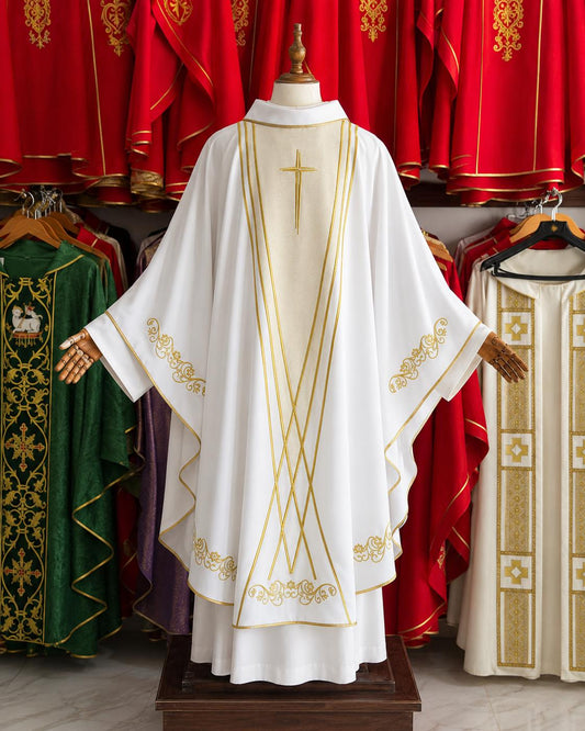 Catholic Chasuble Priest Vestment Custom Handmade Liturgical Vestment Clergy Robe Church Garment Catholic Gift for Priest __etsy:8113954345
