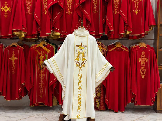 Catholic Chasuble Priest Vestment Custom Liturgical Vestment Handmade Church Robe Clergy Garment Catholic Gift for Priest __etsy:8066010320