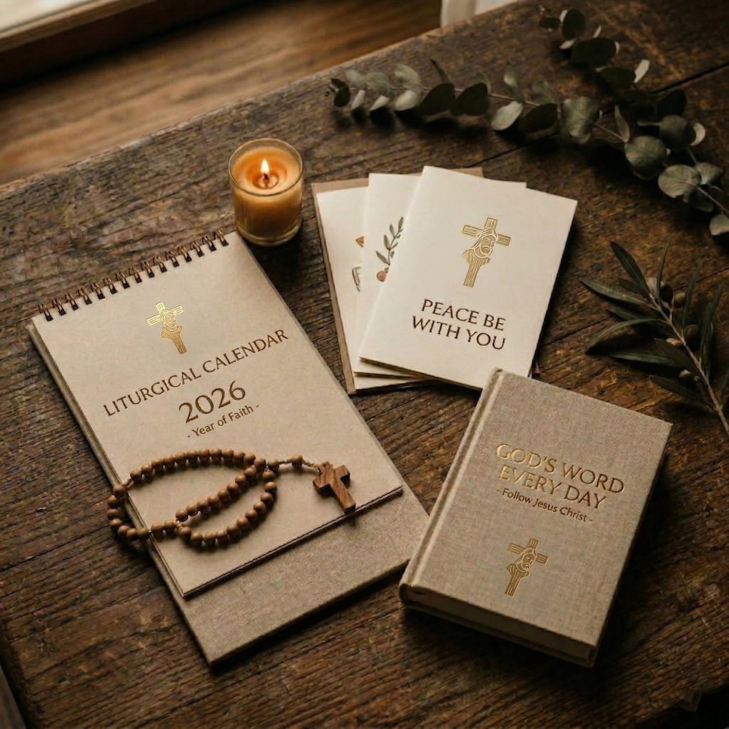 Calendars, greeting cards, books