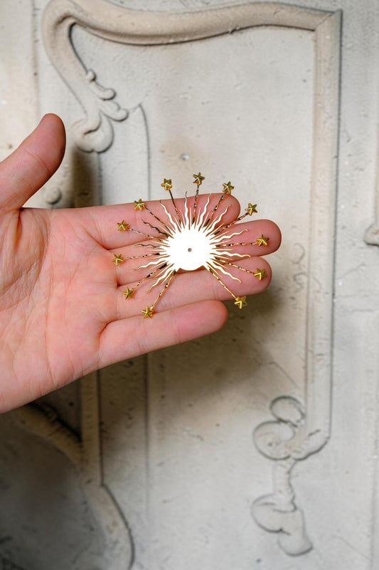 12 Star Halo for Catholic Statue Gold Halo Crown for Virgin Mary Statue Religious Figurine Decoration Multiple Sizes Handmade (etsy image id: 8006254088)