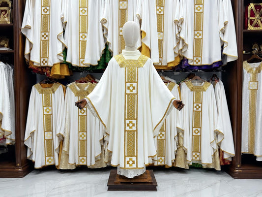 Handmade Catholic Chasuble: Custom Embroidered Priest Vestment (etsy image id: 8071174093)