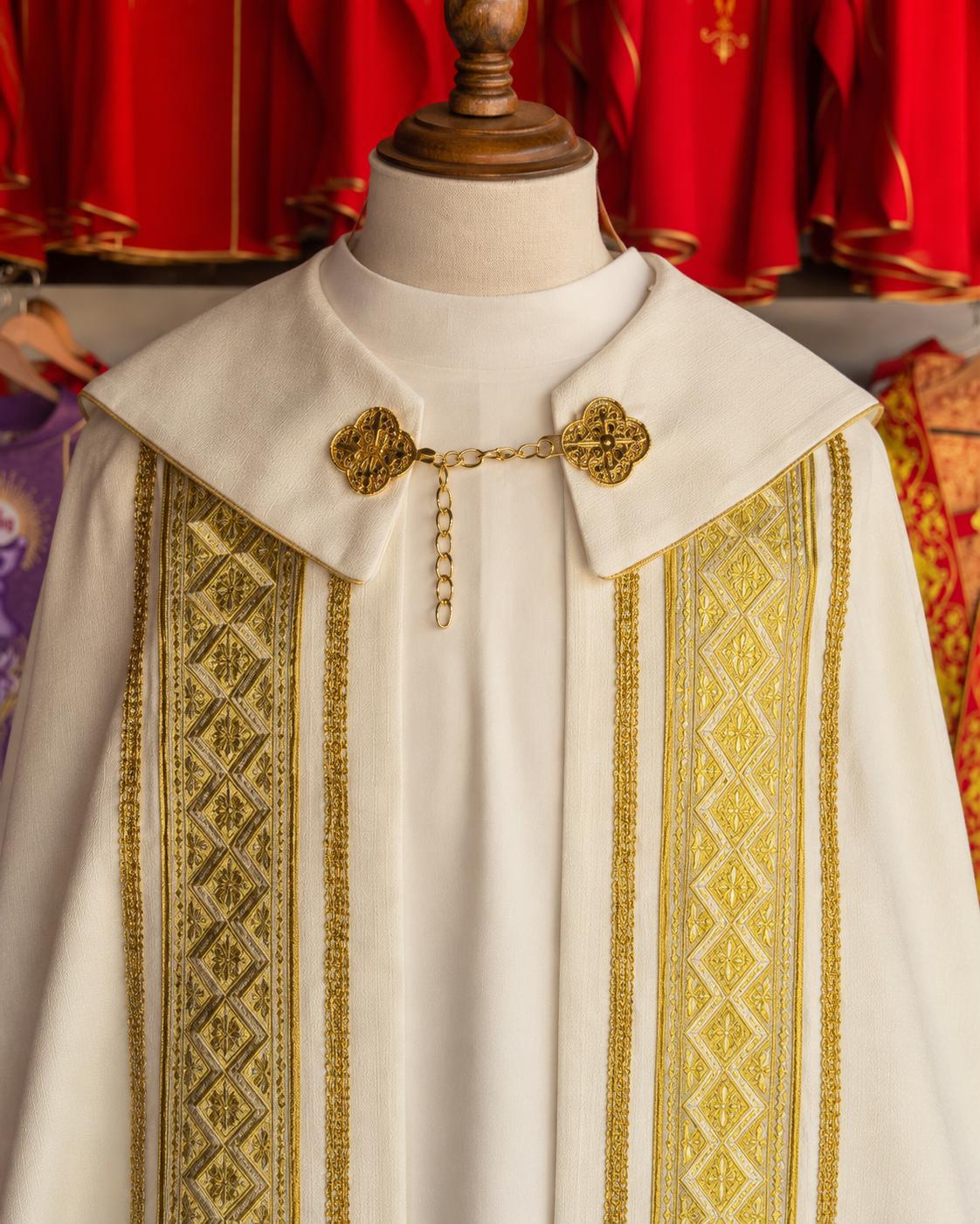 Catholic Cope Vestment Custom Priest Cope Handmade Liturgical Vestment Church Cloak Clergy Garment Catholic Gift for Priest __etsy:8065969516