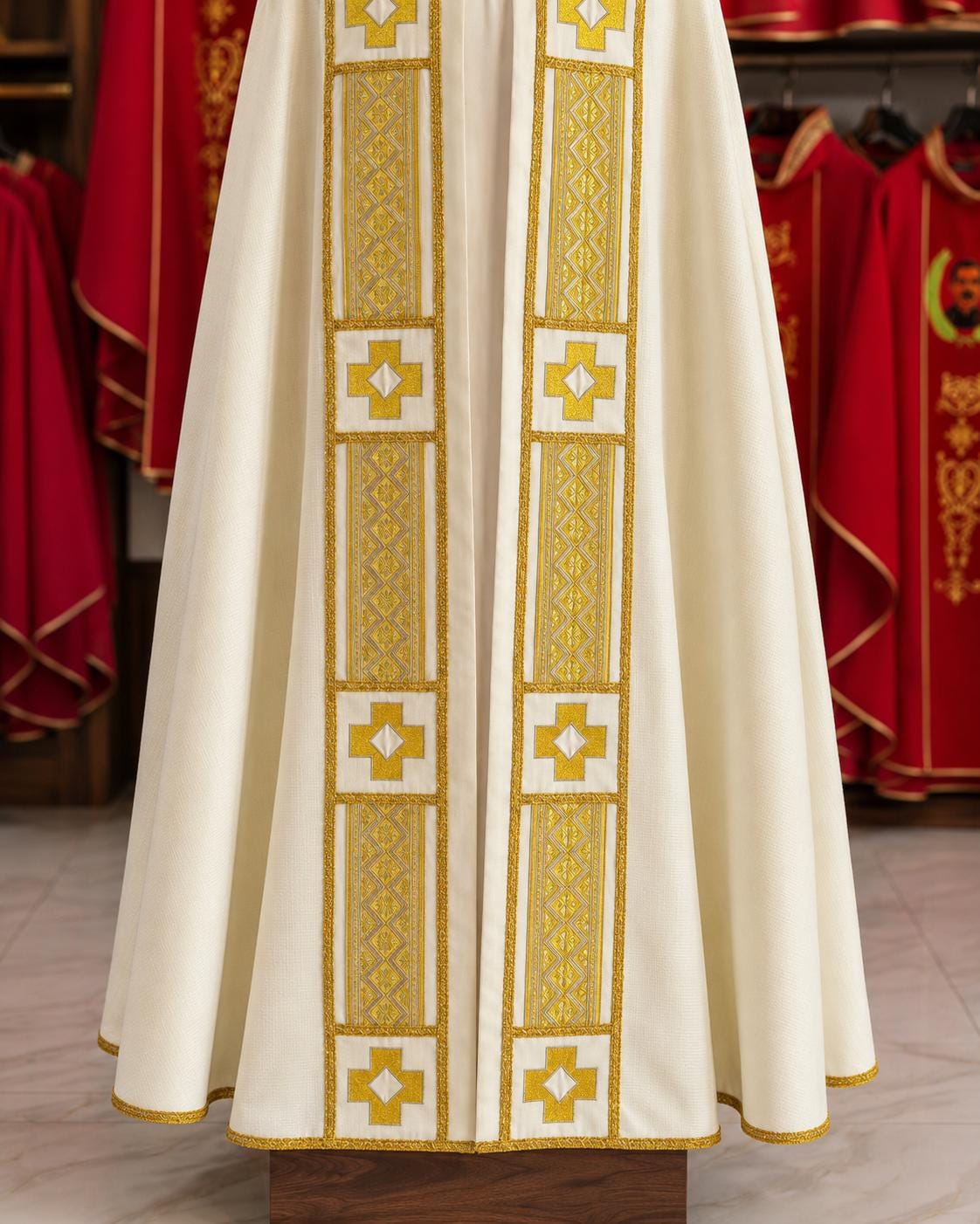 Custom Catholic Cope Vestment: Handmade Liturgical Clergy Robe for Church Services __etsy:8113905351