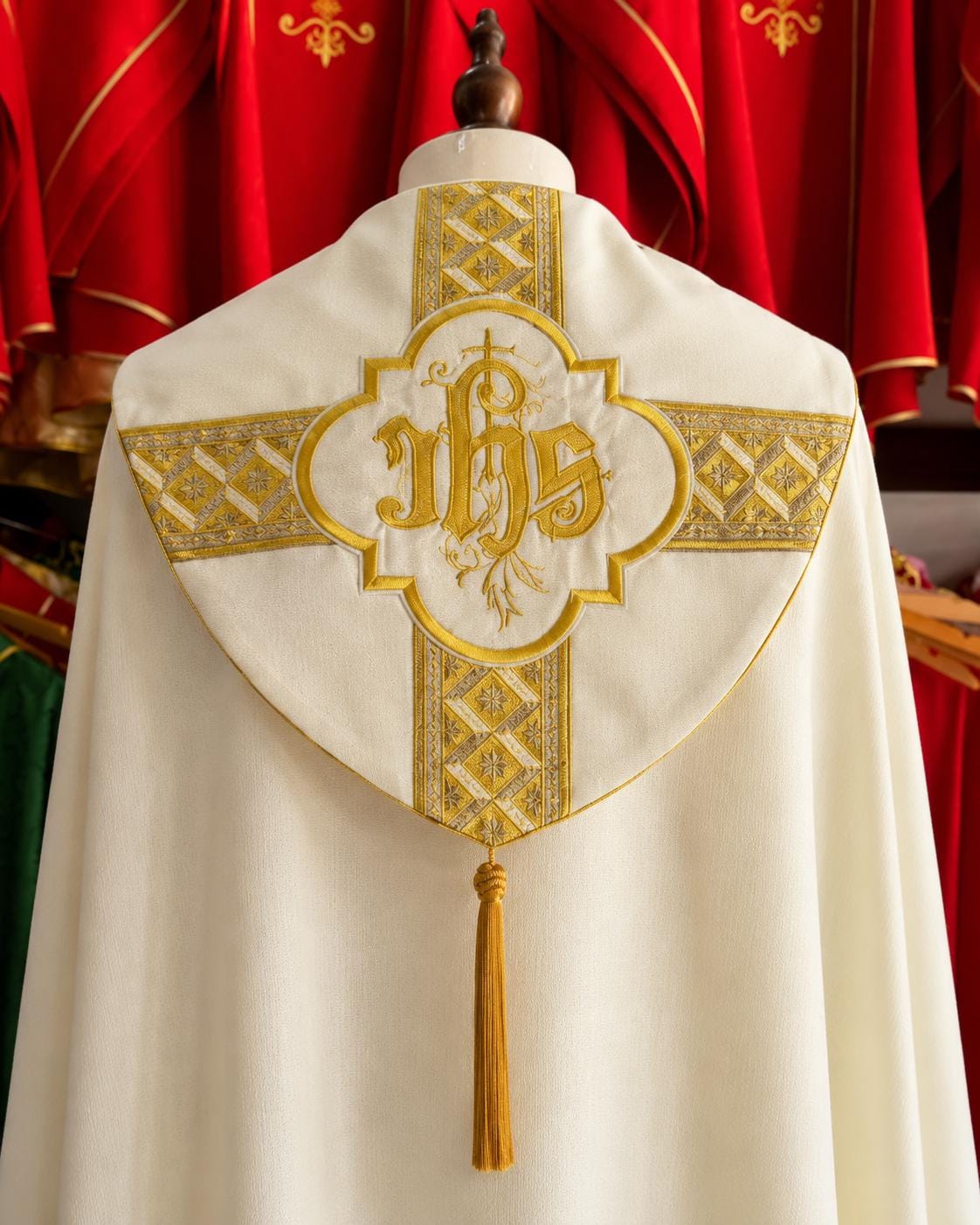 Custom Catholic Cope Vestment: Handmade Liturgical Clergy Robe for Church Services __etsy:8065987108