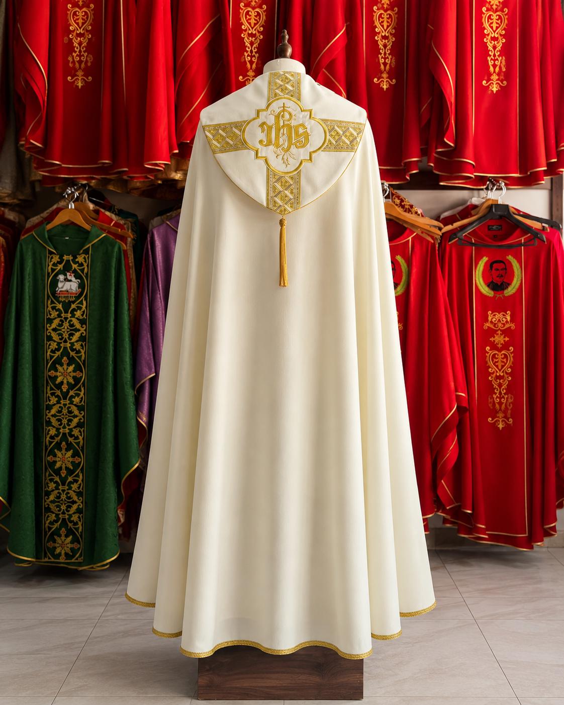 Custom Catholic Cope Vestment: Handmade Liturgical Clergy Robe for Church Services __etsy:8065987120