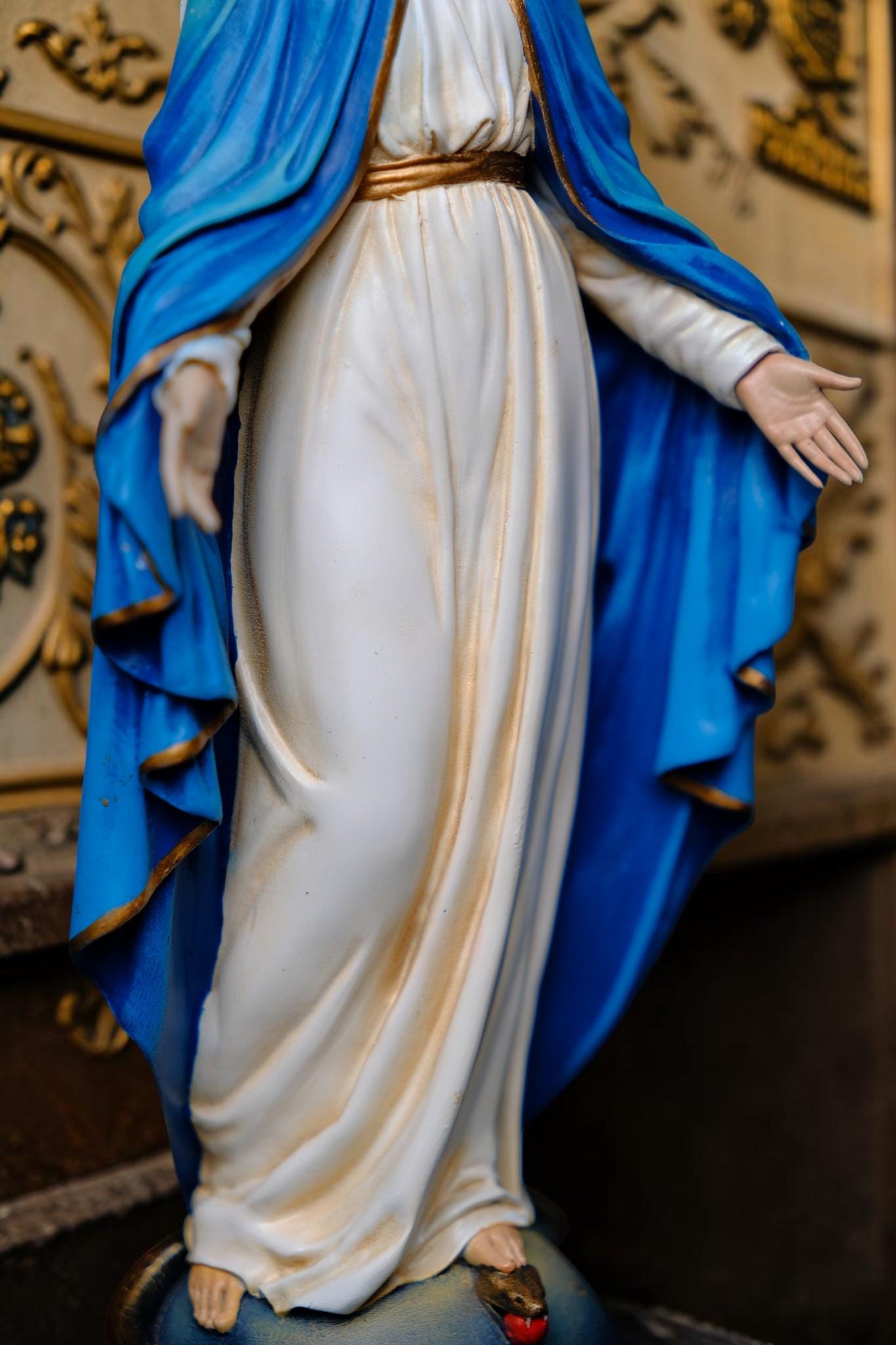 Our Lady of Grace Statue Catholic Virgin Mary Statue Religious Figurine Prayer Altar Decor Catholic Gift Home Decor __etsy:8097682261