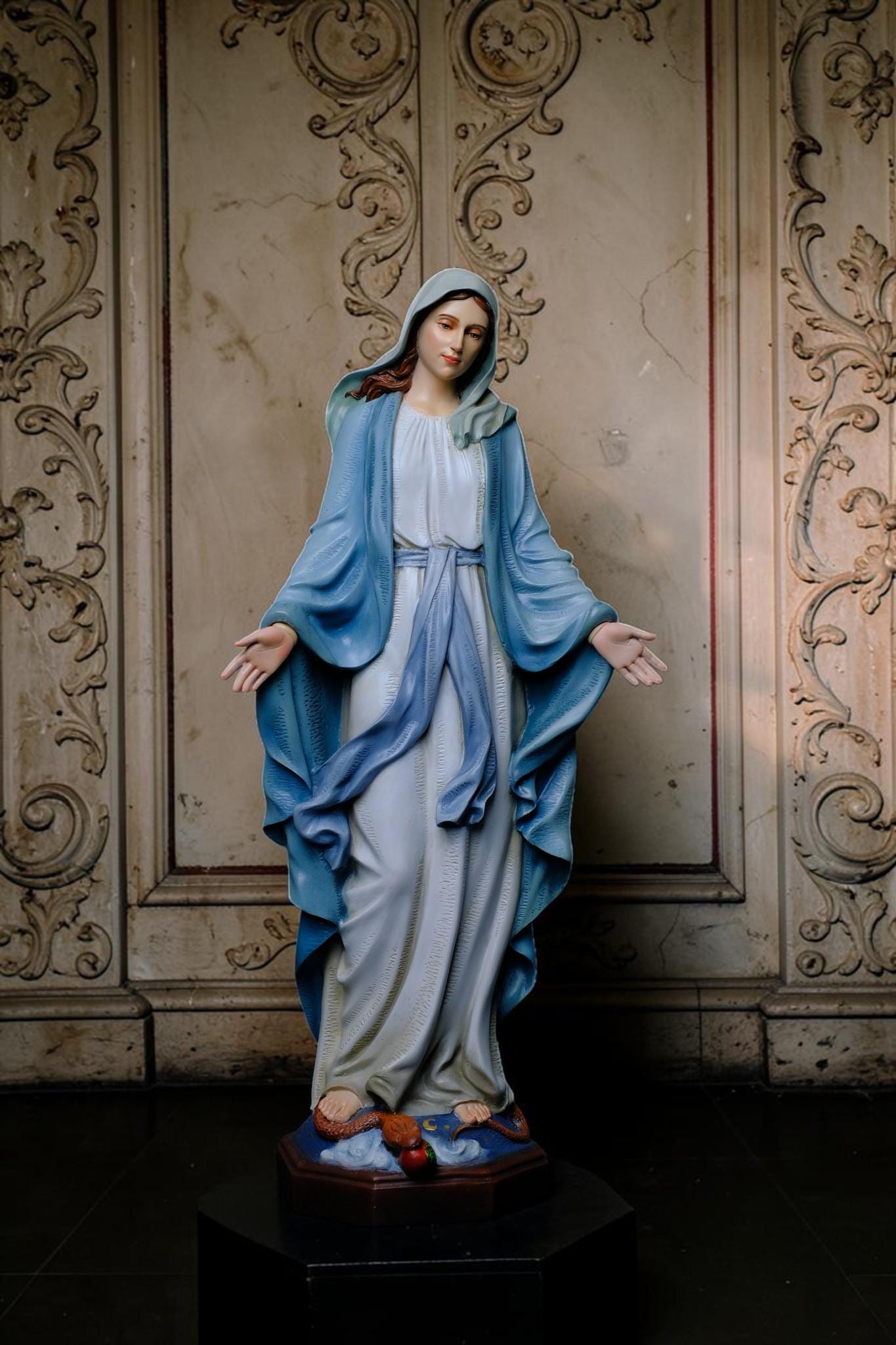 Our Lady of Grace Statue 53cm Catholic Virgin Mary Statue Religious Home Altar Decor Prayer Statue Christian Catholic Gift __etsy:8106251109