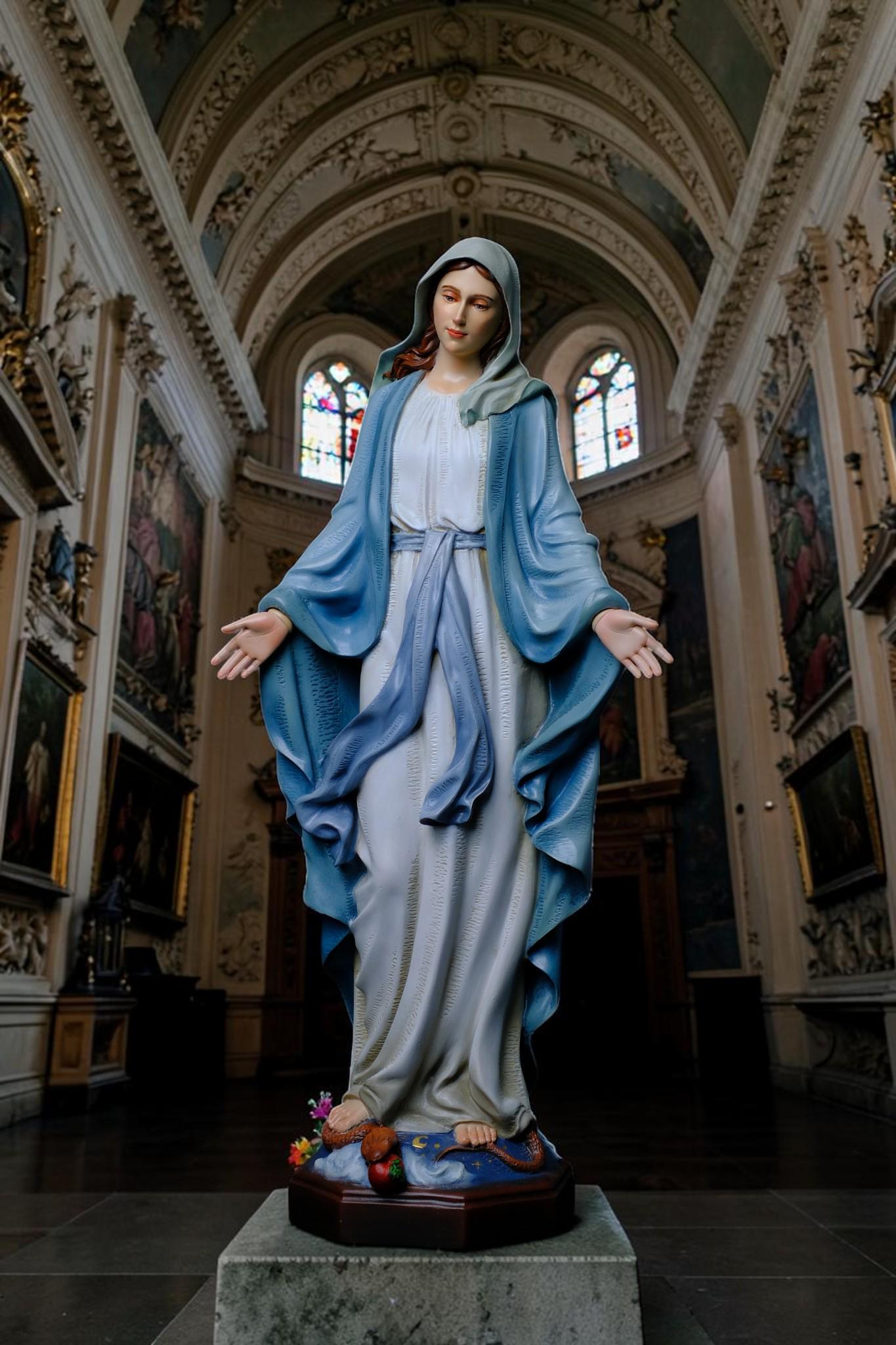 Our Lady of Grace Statue 53cm Catholic Virgin Mary Statue Religious Home Altar Decor Prayer Statue Christian Catholic Gift __etsy:8106251103