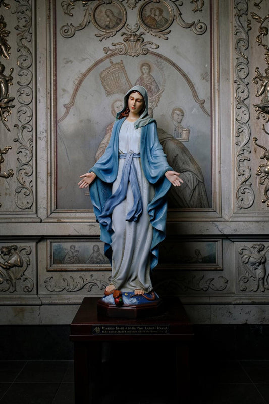 Our Lady of Grace Statue 53cm Catholic Virgin Mary Statue Religious Home Altar Decor Prayer Statue Christian Catholic Gift __etsy:8106249425