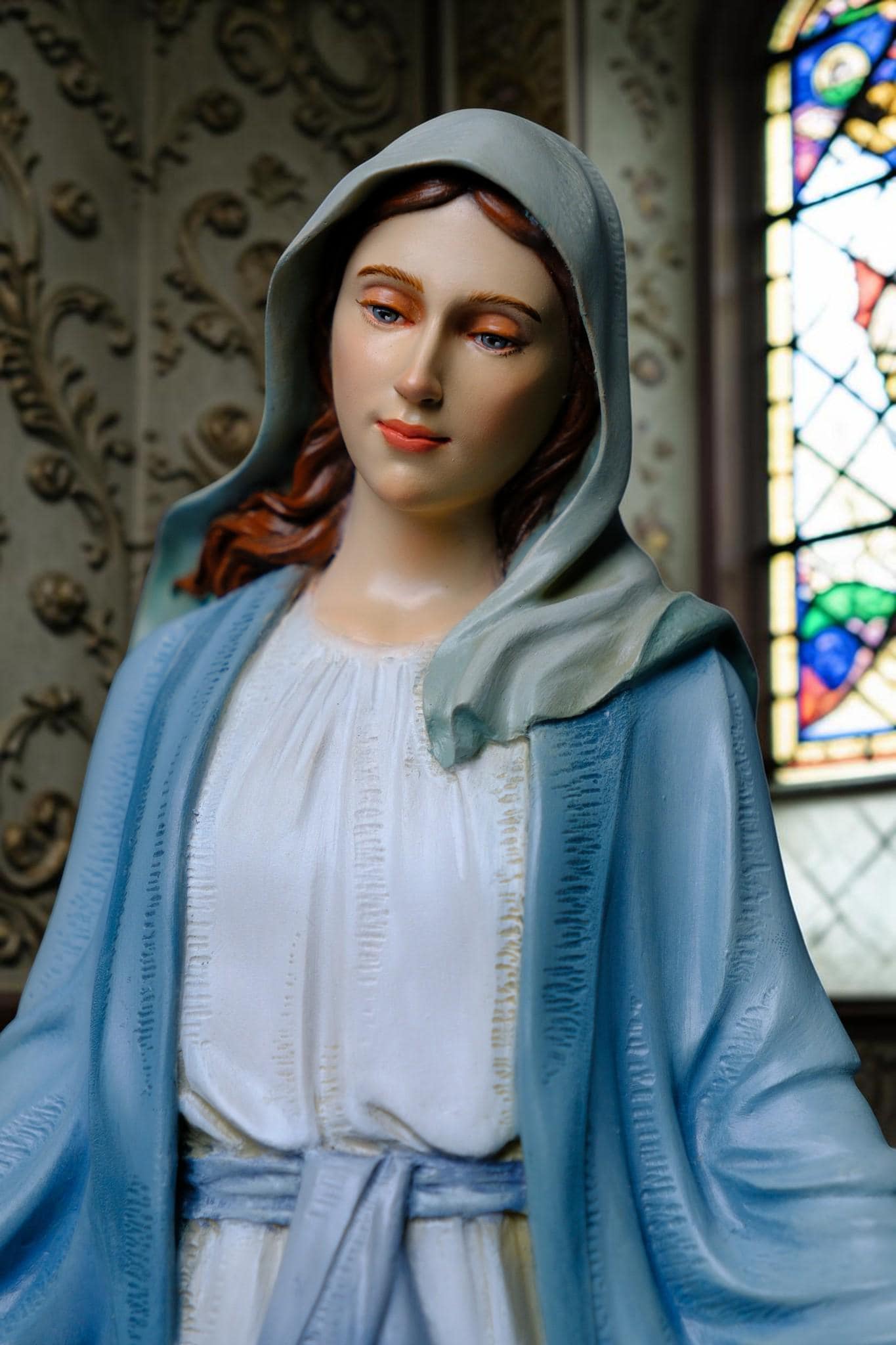 Our Lady of Grace Statue 53cm Catholic Virgin Mary Statue Religious Home Altar Decor Prayer Statue Christian Catholic Gift __etsy:8106248839