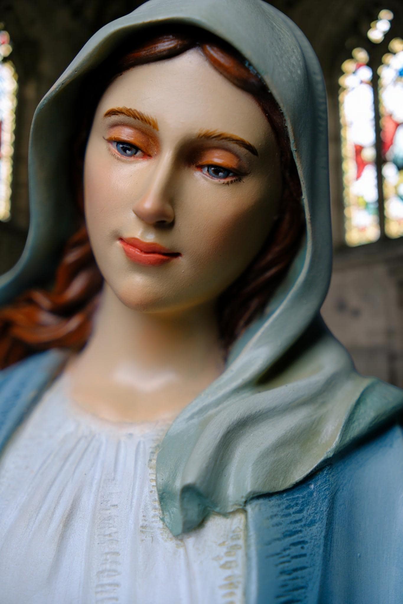 Our Lady of Grace Statue 53cm Catholic Virgin Mary Statue Religious Home Altar Decor Prayer Statue Christian Catholic Gift __etsy:8058335768