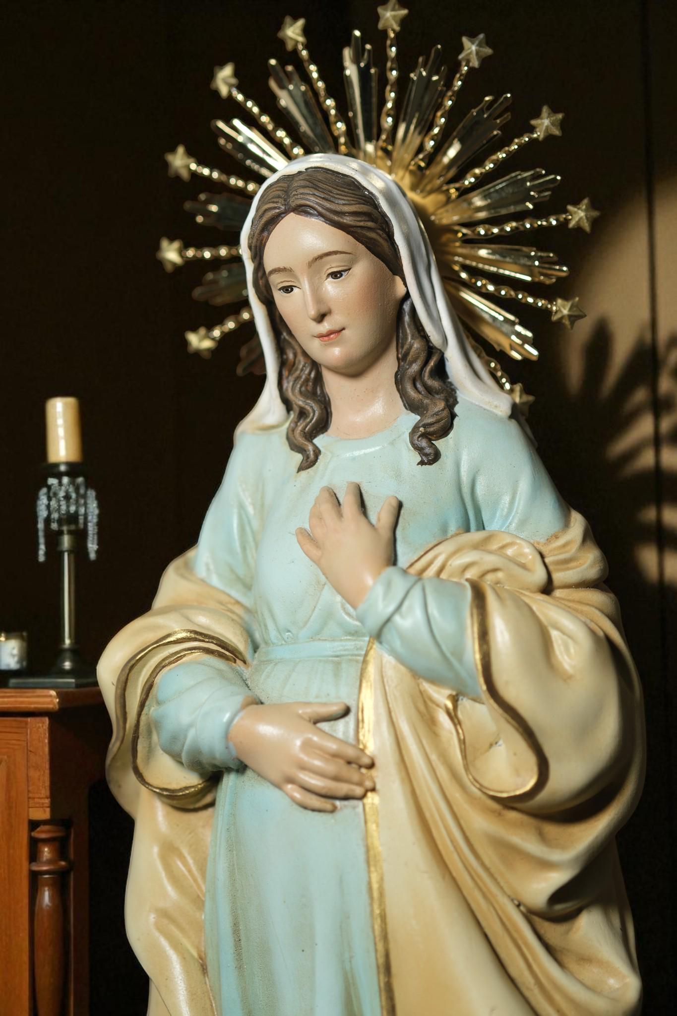 Our Lady of Hope Statue: 30cm Handcrafted Gold-Plated Crown (etsy image id: 7308061810)