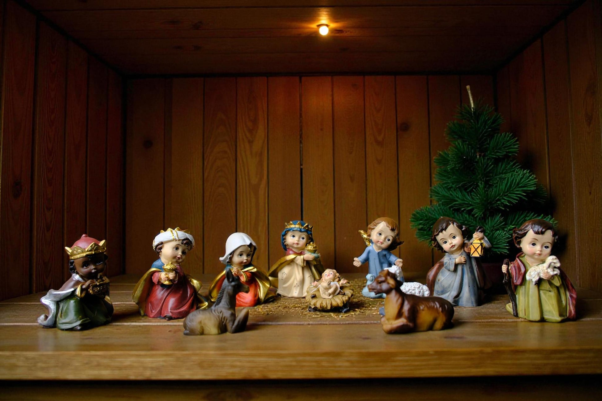 Hand-Painted Mini Nativity Set | 6cm Figurines, Christmas Creche Decor (etsy image id: 7342706350)