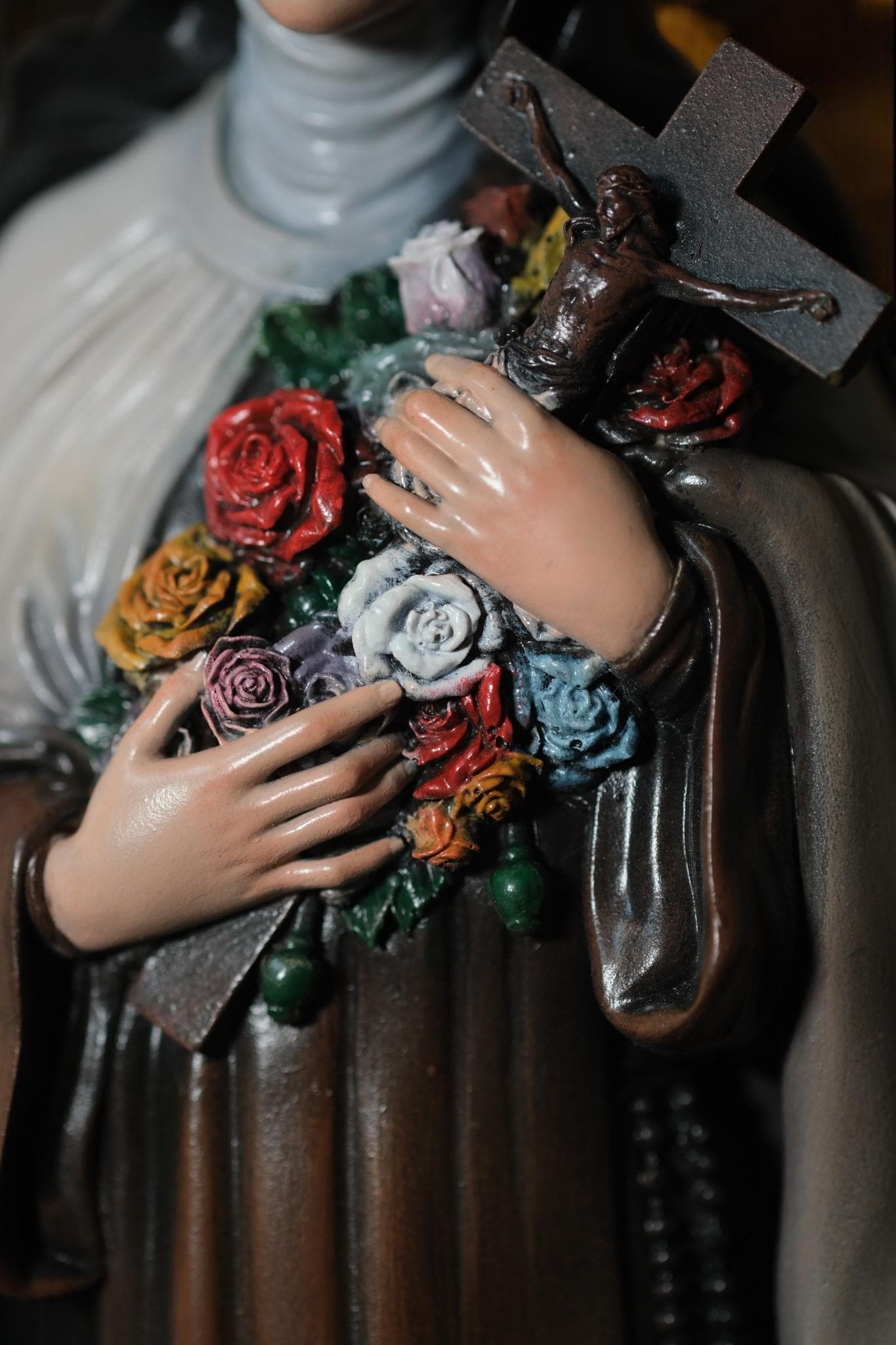 Handmade Saint Teresa Statue: Catholic Home Altar Figurine (etsy image id: 7355961311)