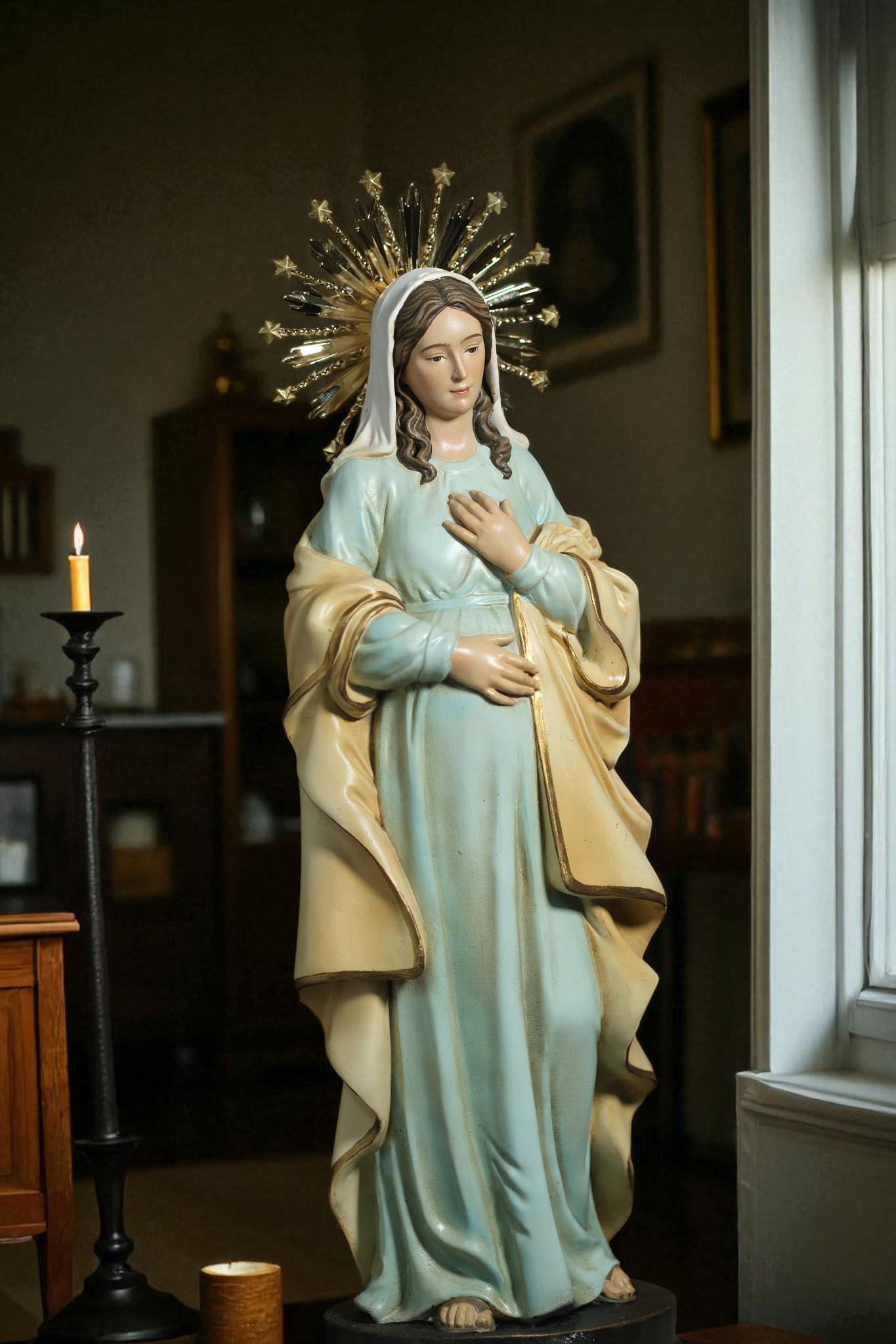 Our Lady of Hope Statue: 30cm Handcrafted Gold-Plated Crown (etsy image id: 7356023641)