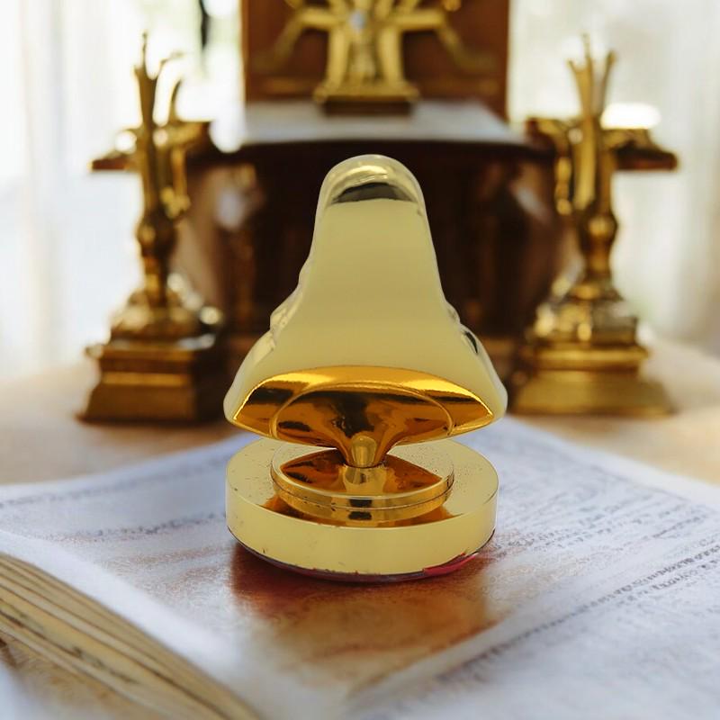 Sacred Heart of Jesus Mini Bust | Hand-Finished Gold Look Figurine (etsy image id: 7378490510)