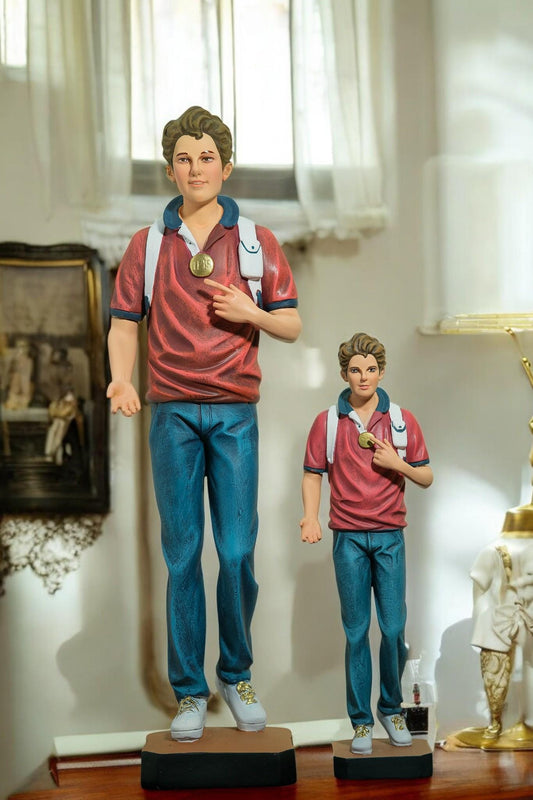 Handmade Carlo Acutis Statue: Catholic Figurine, Home Altar Decor __etsy:7421848154