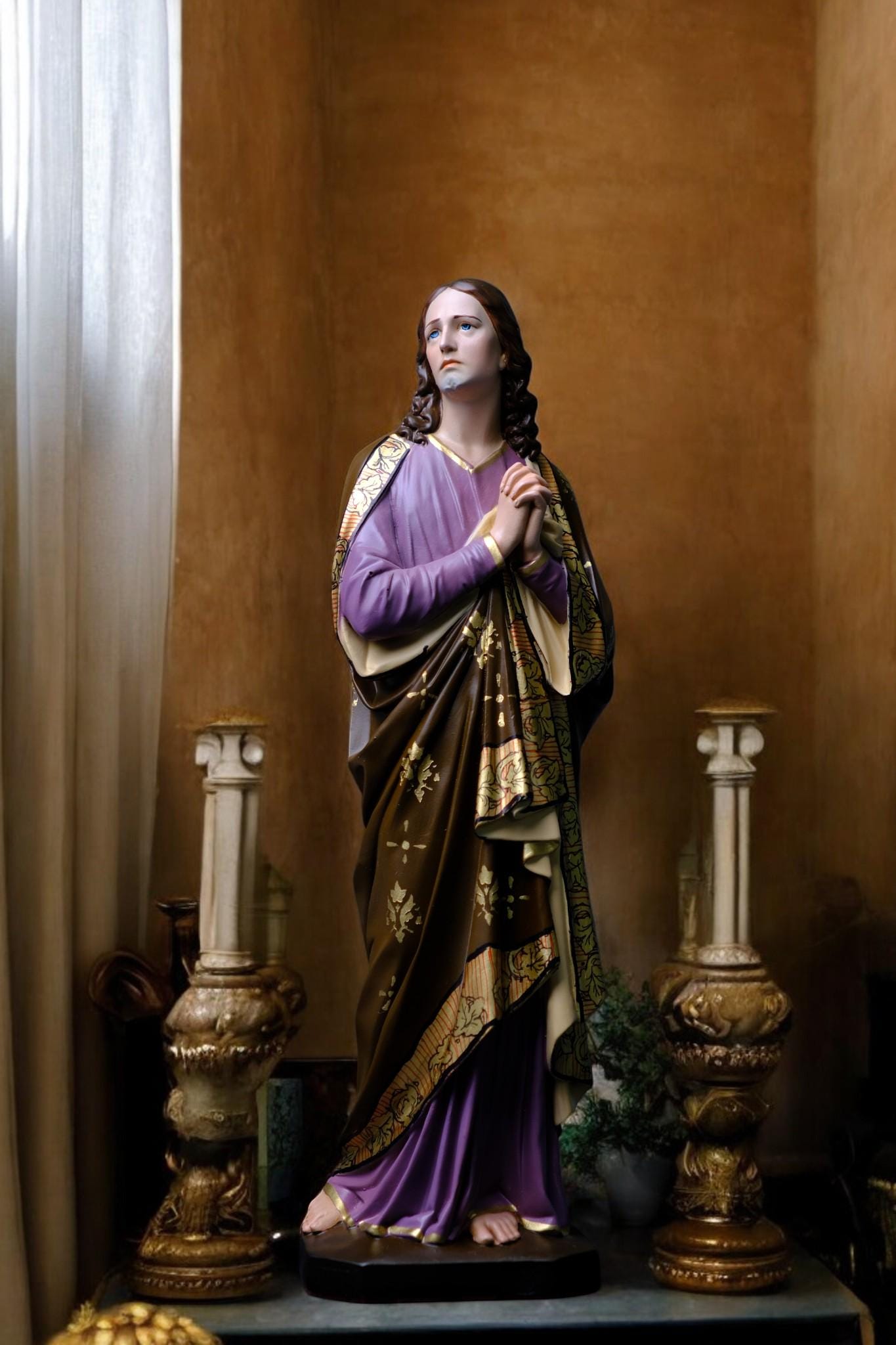 Hand-Painted Saint John the Apostle Statue (30cm) | Catholic Home Altar Gift __etsy:7510747962