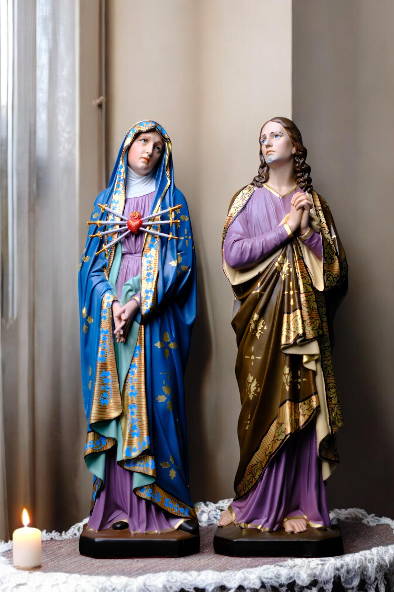 Hand-Painted Saint John the Apostle Statue (30cm) | Catholic Home Altar Gift __etsy:7510764340