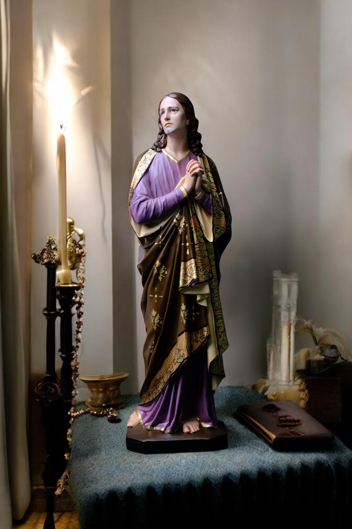 Hand-Painted Saint John the Apostle Statue (30cm) | Catholic Home Altar Gift __etsy:7558690437