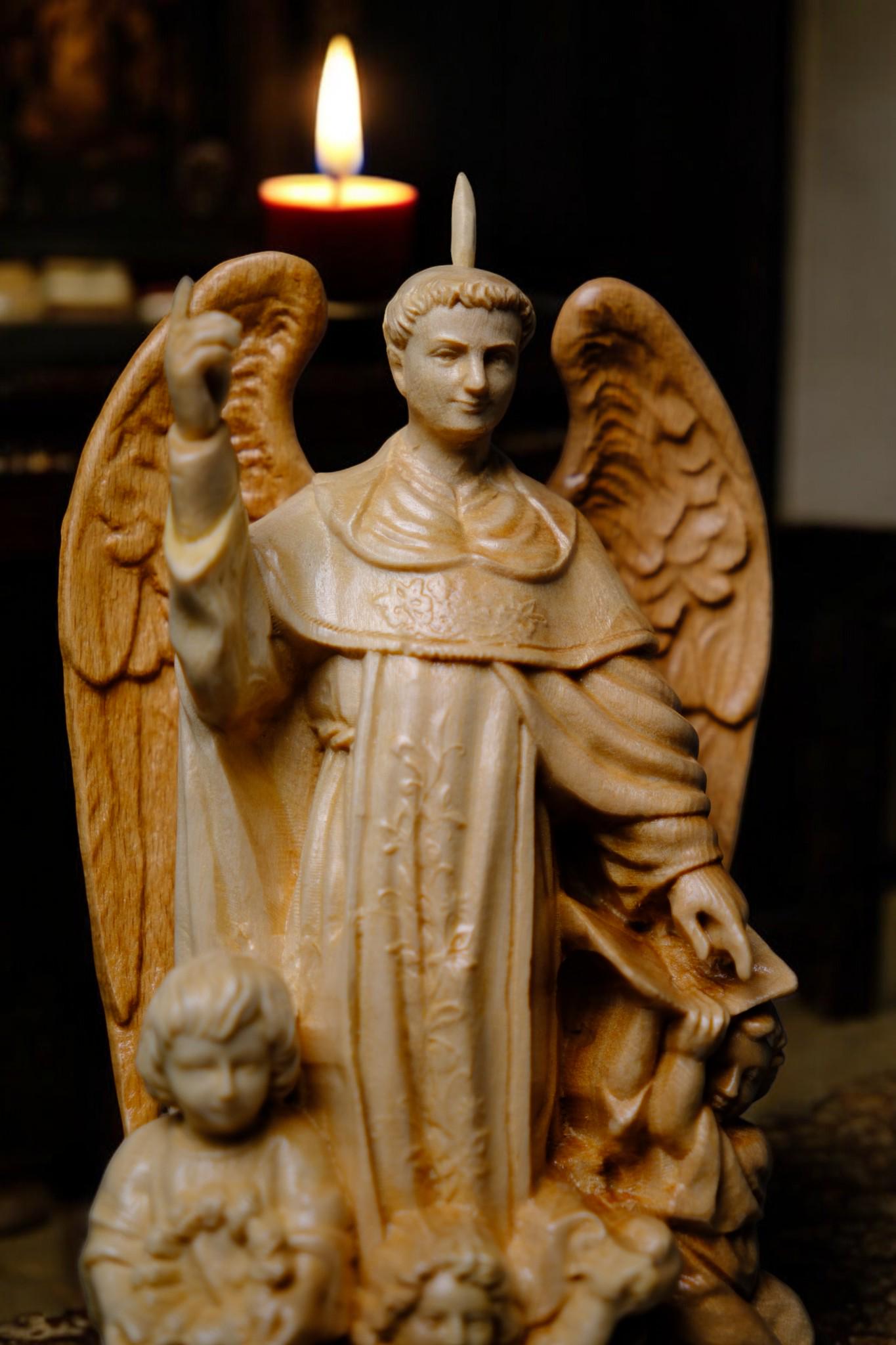 Saint Vincent Wooden Statue Catholic Handcrafted Beech Wood Saint Figure Home Altar Prayer Decor Religious Gift (etsy image id: 7579740736)