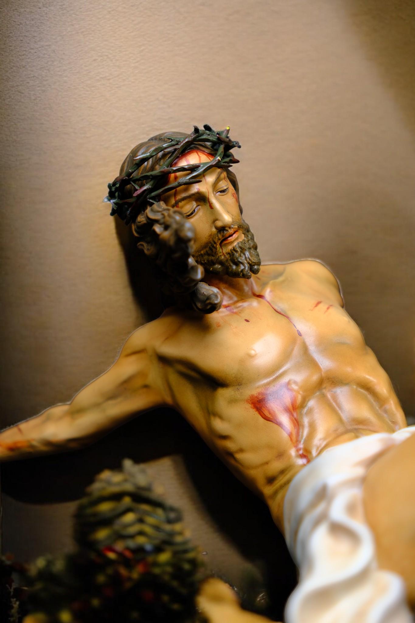Hand-Painted Jesus Corpus Statue, Catholic Altar Decor (No Cross) (etsy image id: 7591871249)