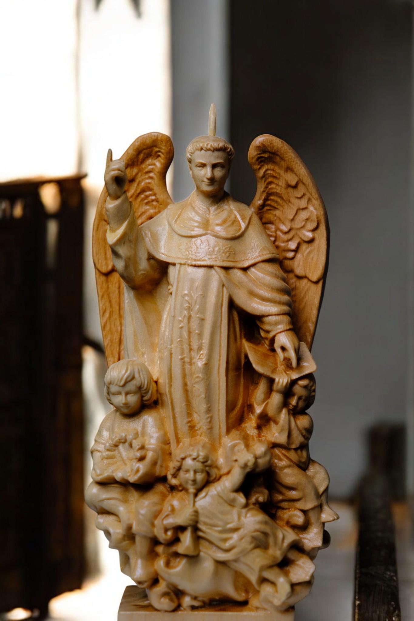 Saint Vincent Wooden Statue Catholic Handcrafted Beech Wood Saint Figure Home Altar Prayer Decor Religious Gift (etsy image id: 7627686309)