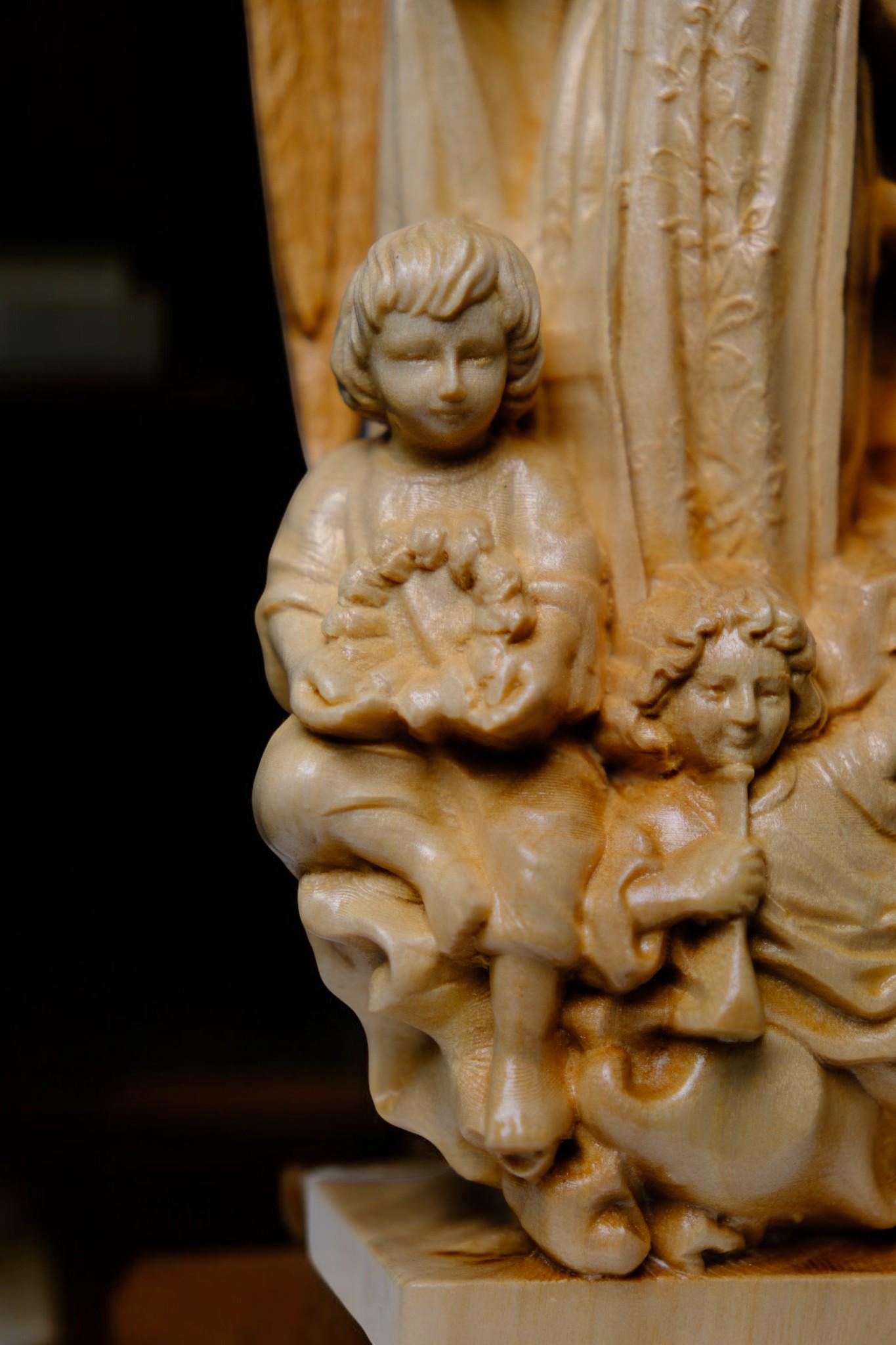 Saint Vincent Wooden Statue Catholic Handcrafted Beech Wood Saint Figure Home Altar Prayer Decor Religious Gift (etsy image id: 7627687981)