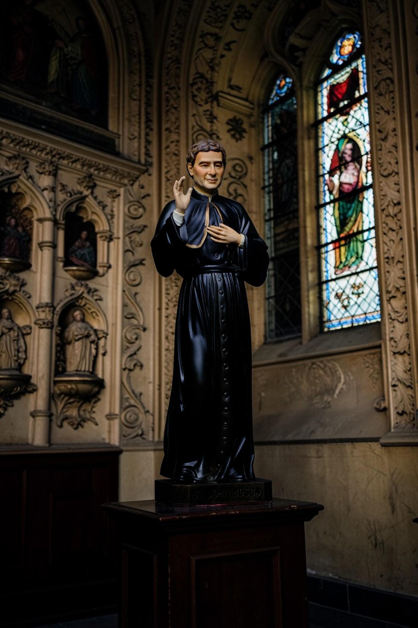 Saint John Bosco Statue 30cm Hand-Painted Catholic Priest Home Altar Decor (etsy image id: 7801920598)