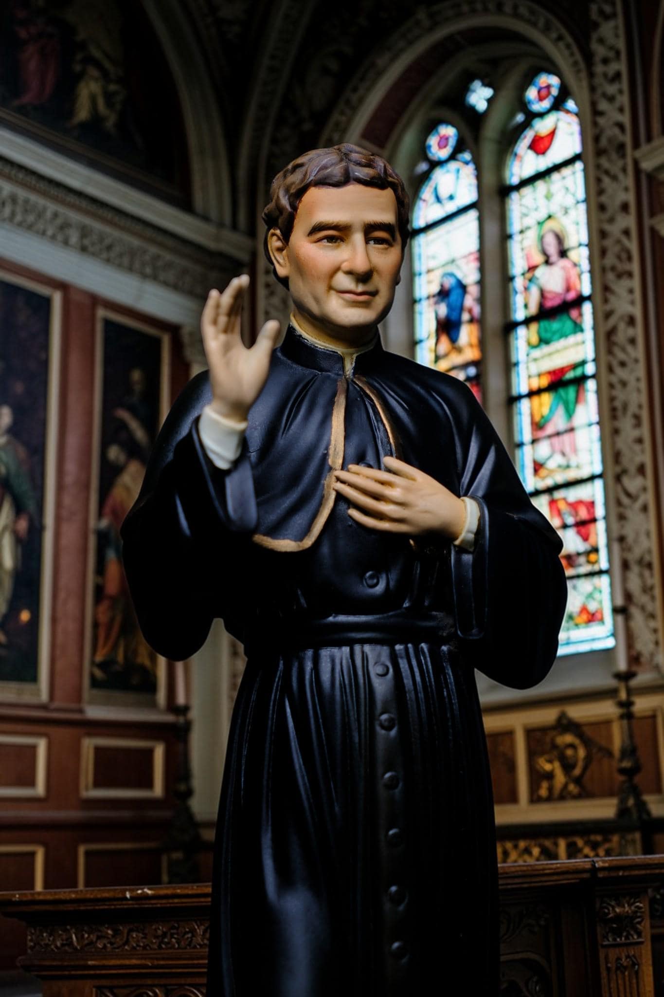 Saint John Bosco Statue 30cm Hand-Painted Catholic Priest Home Altar Decor (etsy image id: 7801920608)
