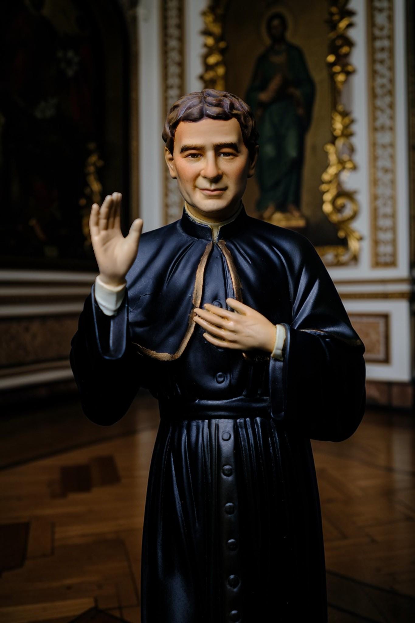 Saint John Bosco Statue 30cm Hand-Painted Catholic Priest Home Altar Decor (etsy image id: 7801922982)