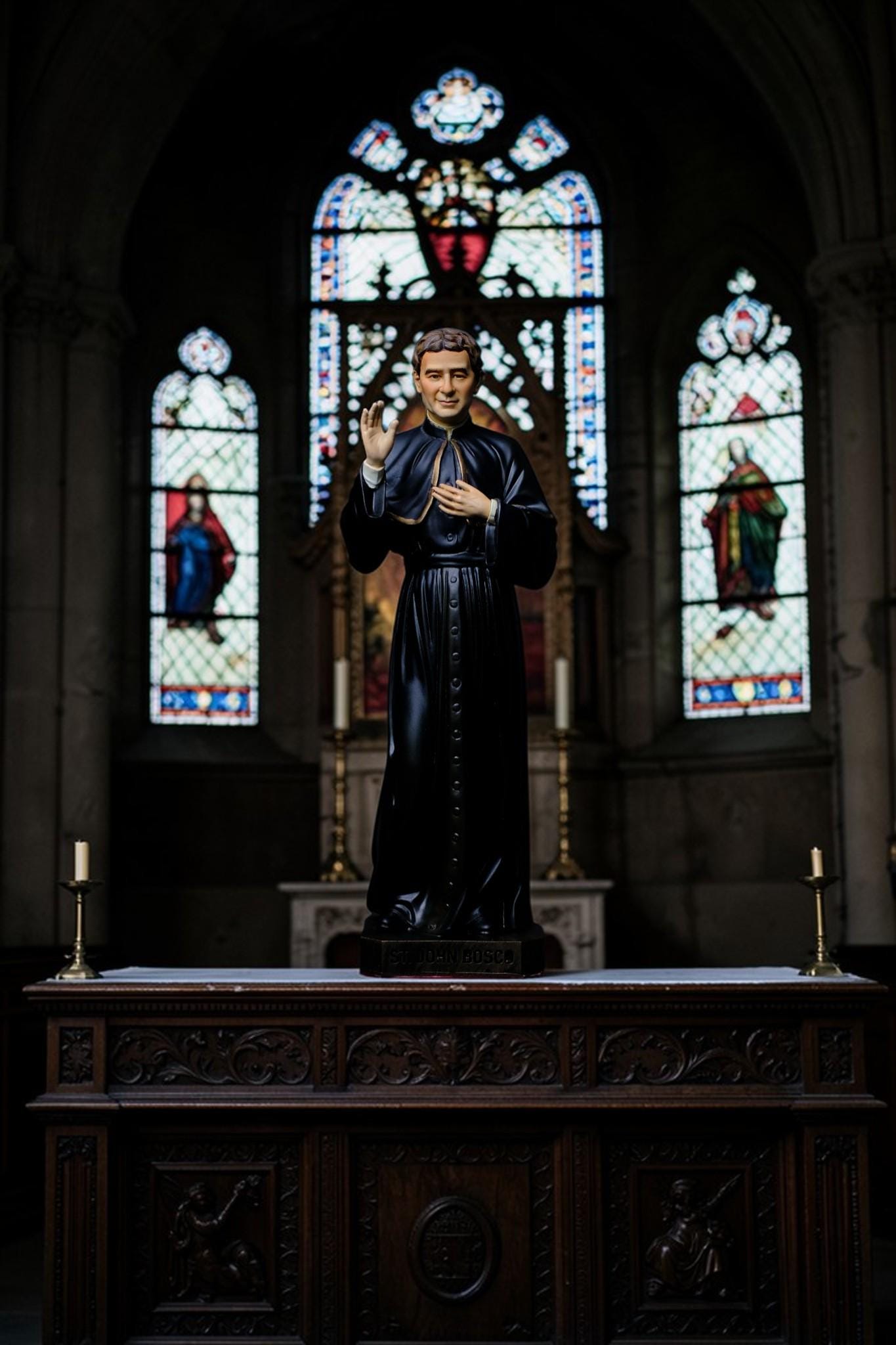 Saint John Bosco Statue 30cm Hand-Painted Catholic Priest Home Altar Decor (etsy image id: 7801922998)