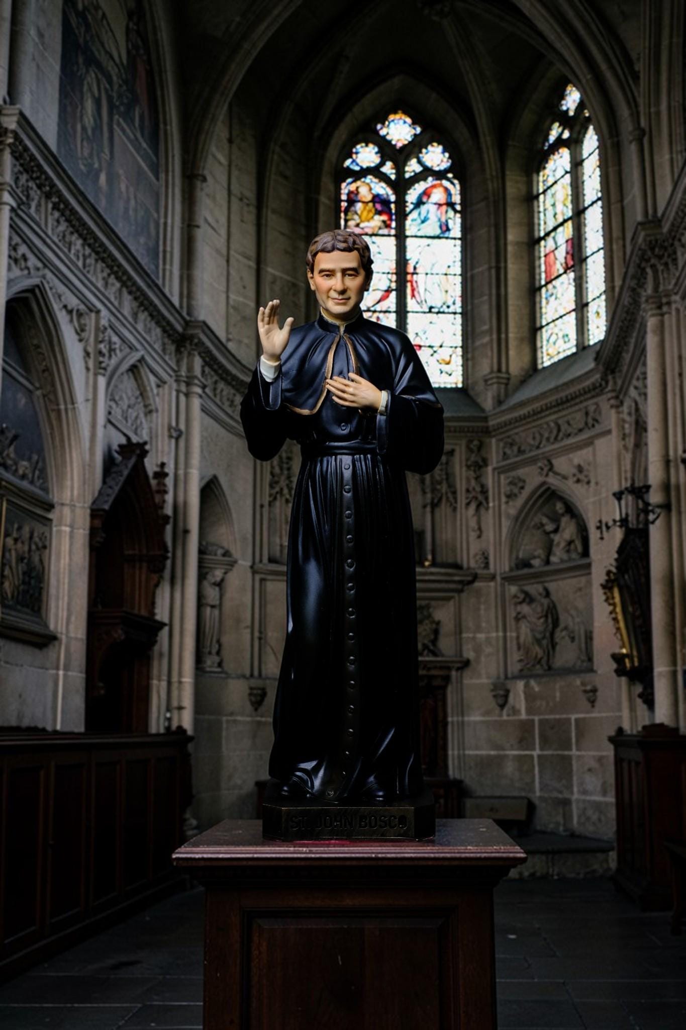 Saint John Bosco Statue 30cm Hand-Painted Catholic Priest Home Altar Decor (etsy image id: 7801923000)