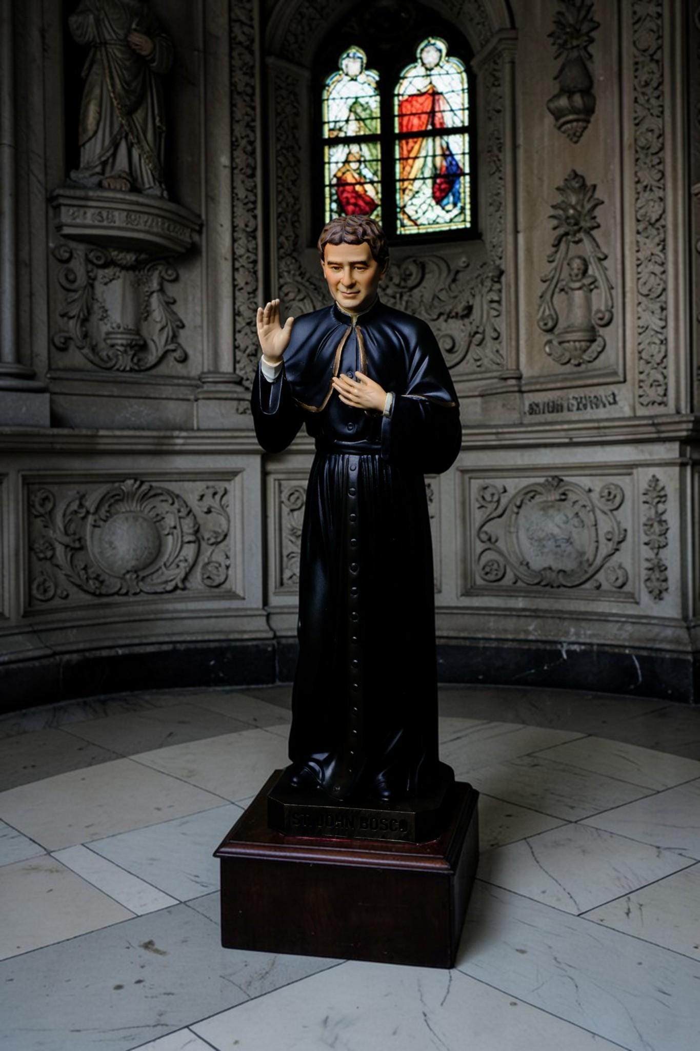Saint John Bosco Statue 30cm Hand-Painted Catholic Priest Home Altar Decor (etsy image id: 7801923494)