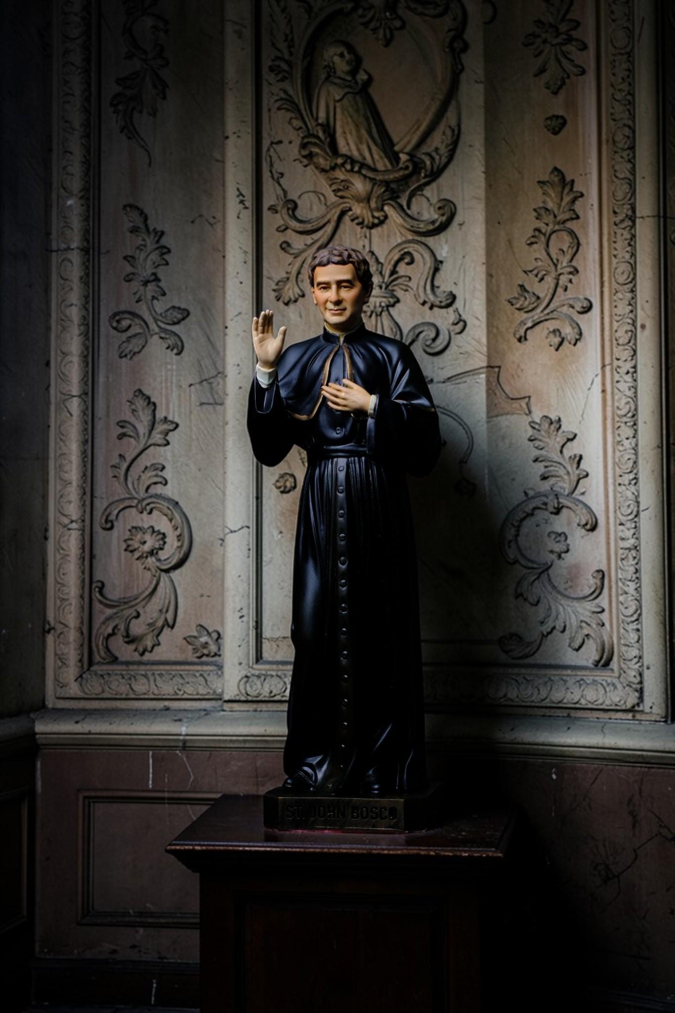 Saint John Bosco Statue 30cm Hand-Painted Catholic Priest Home Altar Decor (etsy image id: 7801923512)
