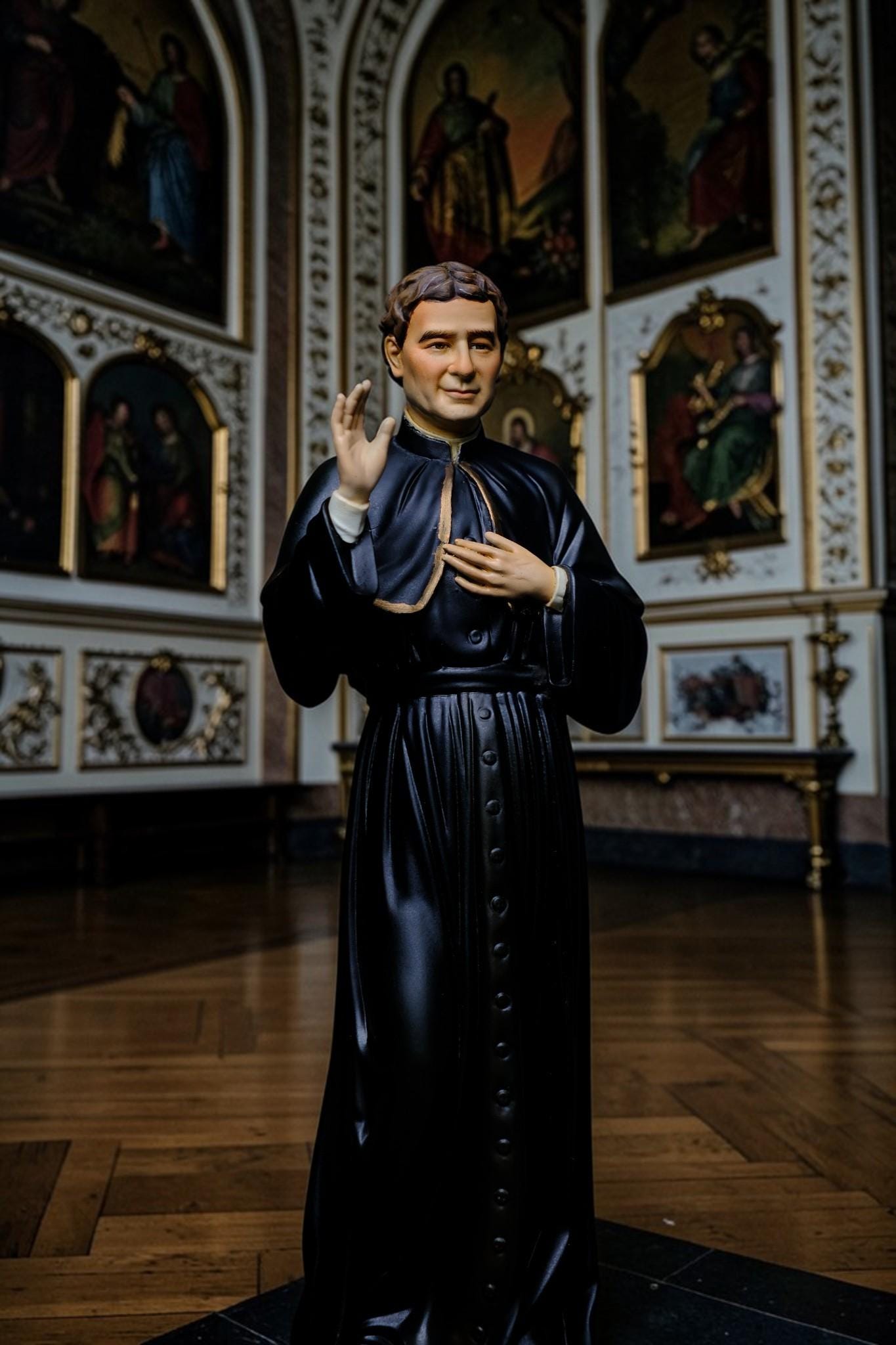 Saint John Bosco Statue 30cm Hand-Painted Catholic Priest Home Altar Decor (etsy image id: 7849863351)