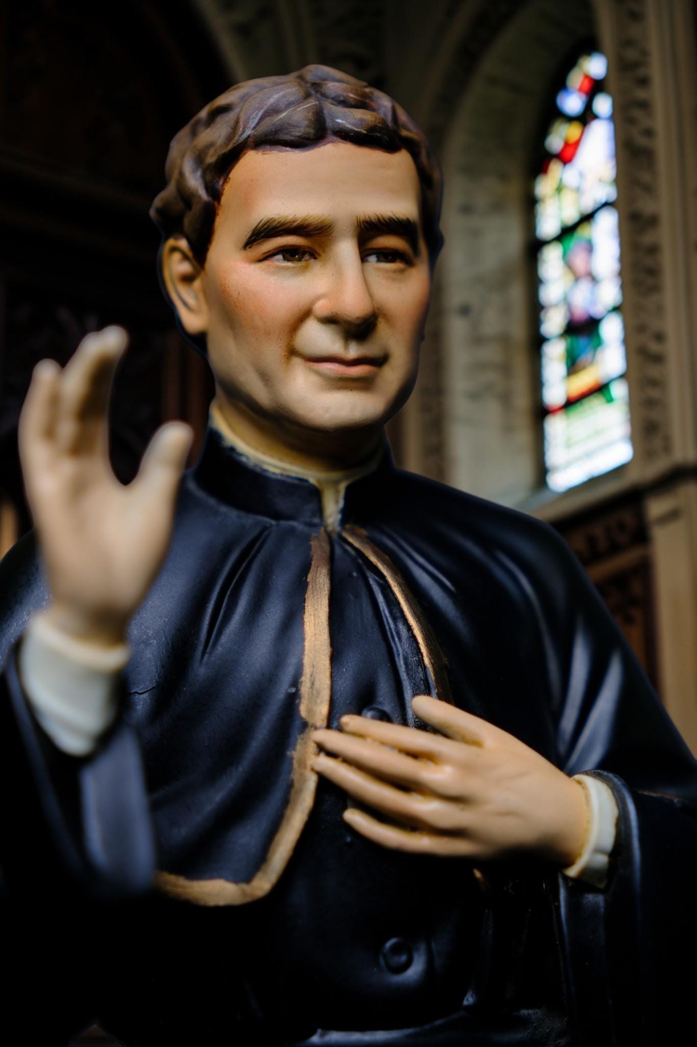 Saint John Bosco Statue 30cm Hand-Painted Catholic Priest Home Altar Decor (etsy image id: 7849863355)
