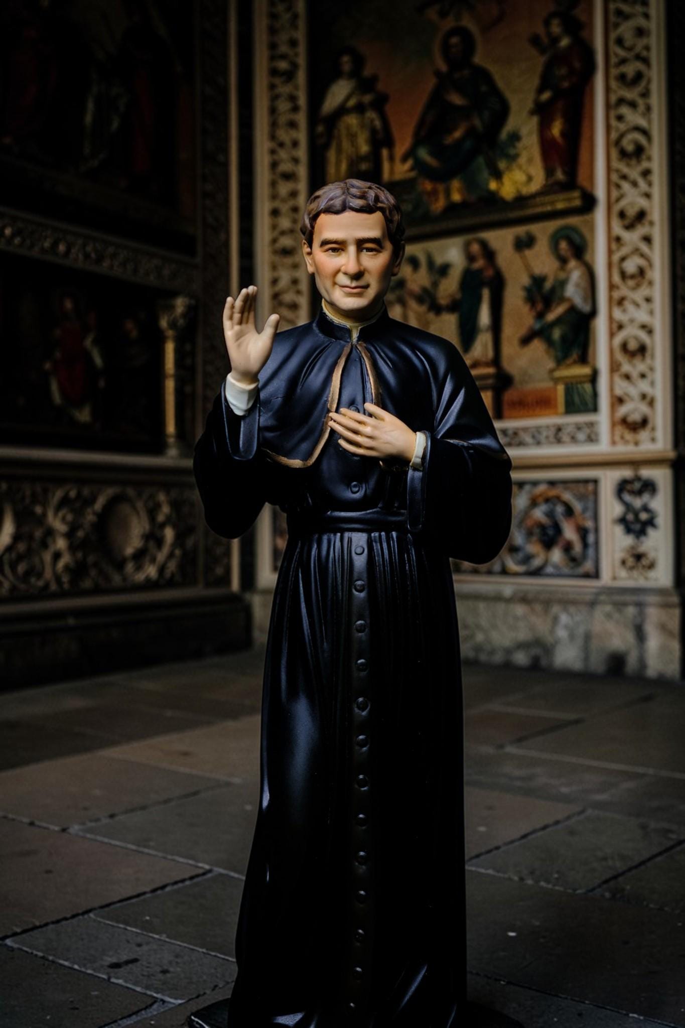 Saint John Bosco Statue 30cm Hand-Painted Catholic Priest Home Altar Decor (etsy image id: 7849865741)