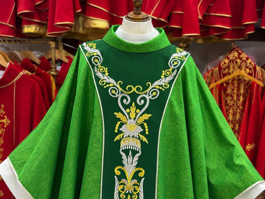 Catholic Chasuble Custom Priest Vestment Handmade Embroidered Liturgical Church Mass Vestment Clergy Robe Gift All Colors (etsy image id: 8021999326)
