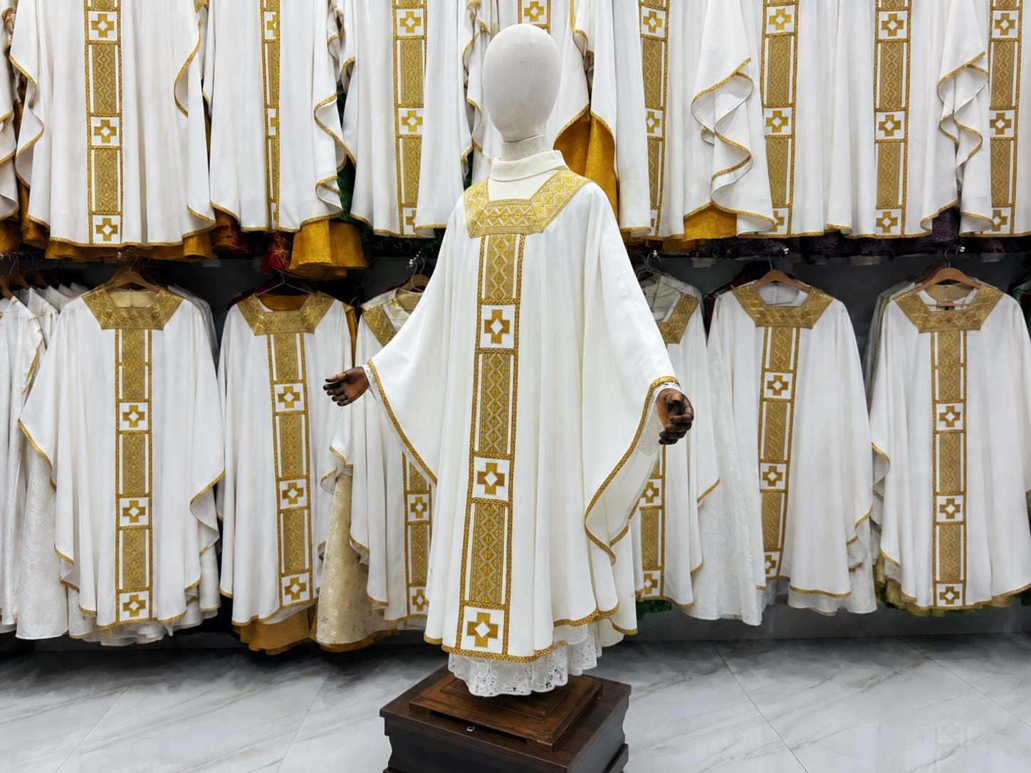 Handmade Catholic Chasuble: Custom Embroidered Priest Vestment (etsy image id: 8023262324)