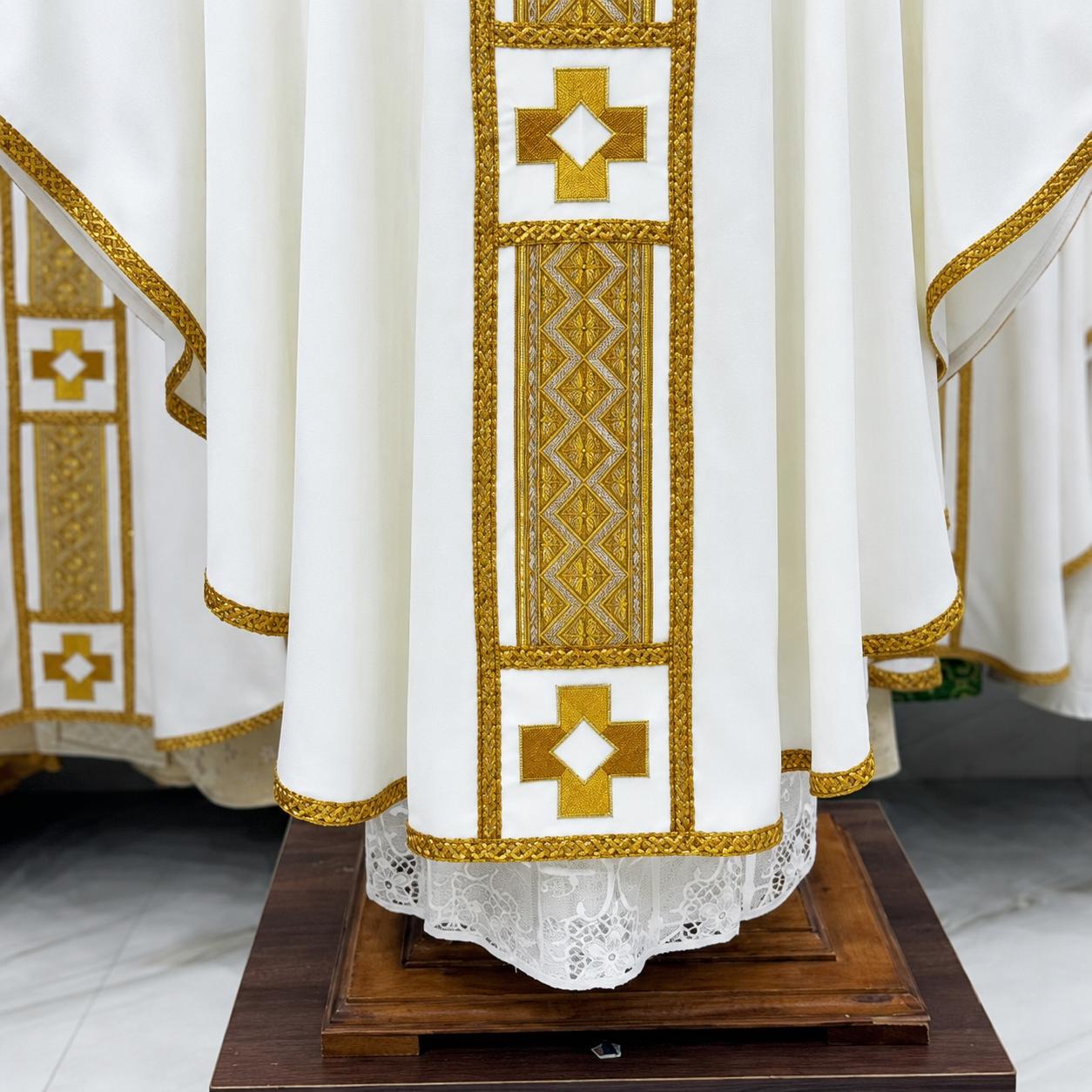 Handmade Catholic Chasuble: Custom Embroidered Priest Vestment (etsy image id: 8023262332)