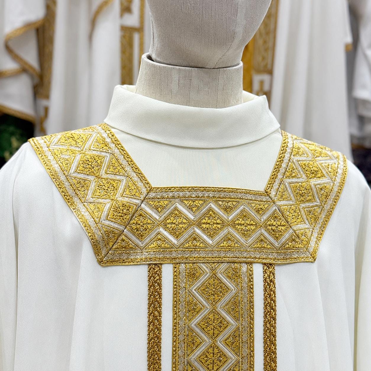 Handmade Catholic Chasuble: Custom Embroidered Priest Vestment (etsy image id: 8023262340)