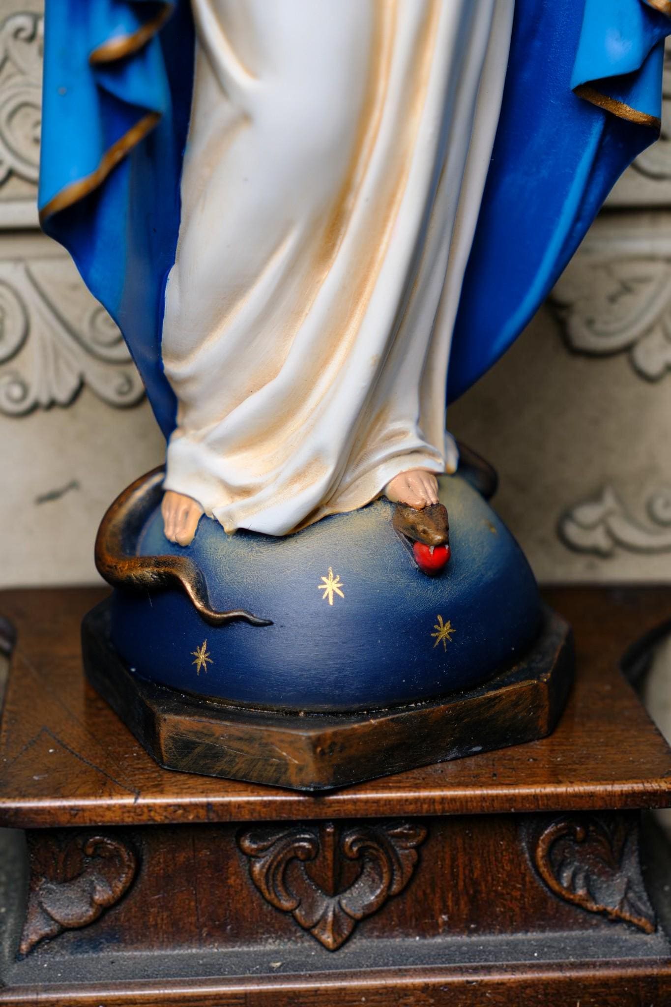 Our Lady of Grace Statue Catholic Virgin Mary Statue Religious Figurine Prayer Altar Decor Catholic Gift Home Decor __etsy:8049769724