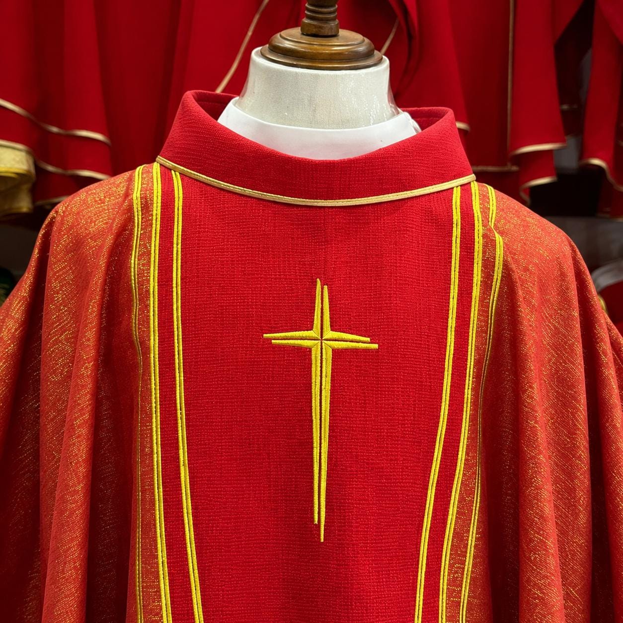 Custom Embroidered Catholic Chasuble Vestment: Clergy Mass Robe All Colors (etsy image id: 8069969405)