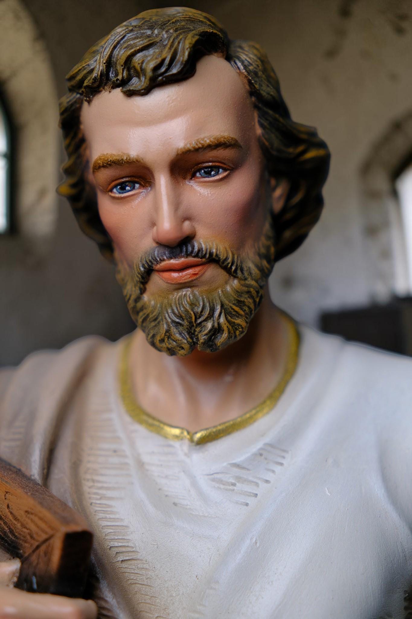 Saint Joseph Statue with Lily 53cm Catholic Saint Joseph Figurine Religious Home Altar Decor Christian Gift Prayer Statue __etsy:8104436979