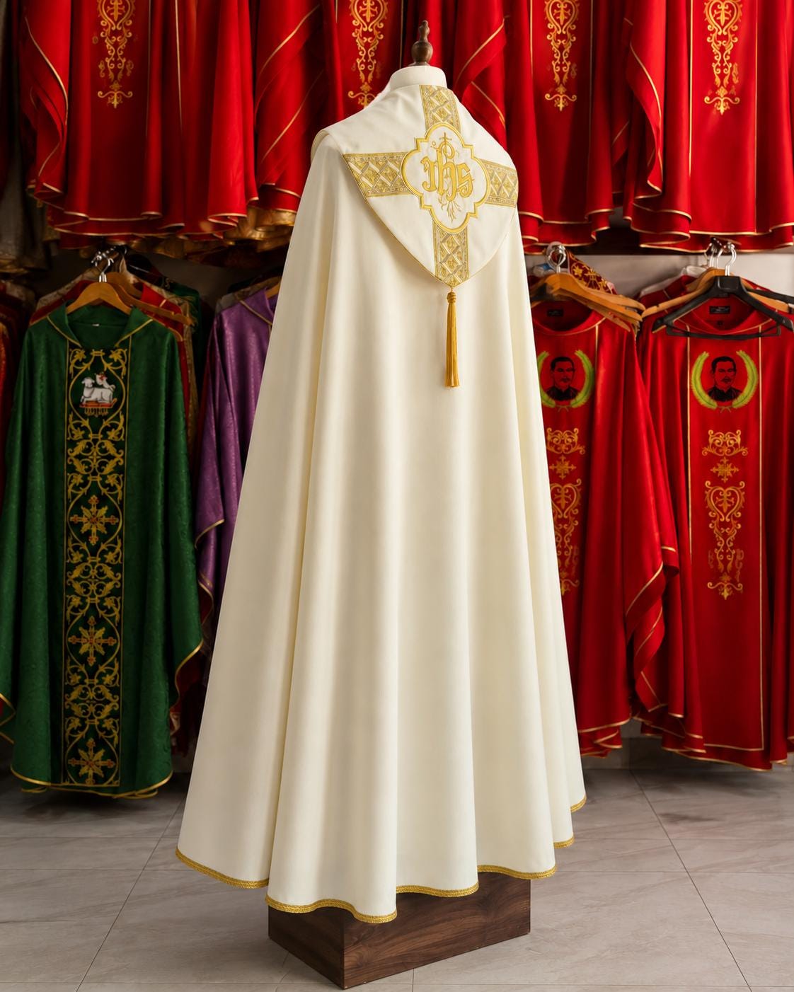 Custom Handmade Priest Cope Vestment: Liturgical Clergy Church Cloak __etsy:8113887253
