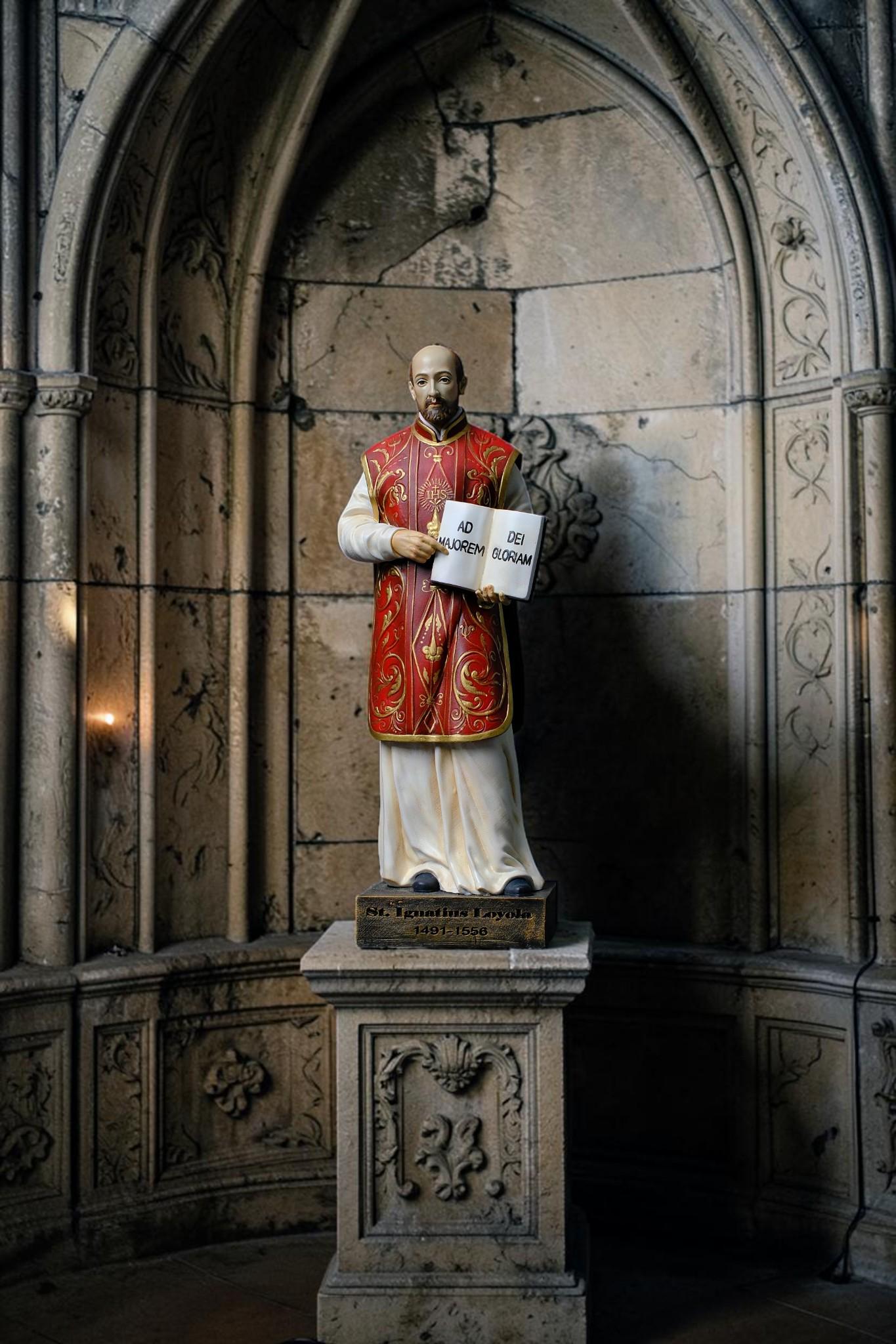 Handmade St Ignatius of Loyola Statue Catholic Saint Figurine Jesuit Priest Statue Religious Home Altar Catholic Gift Decor