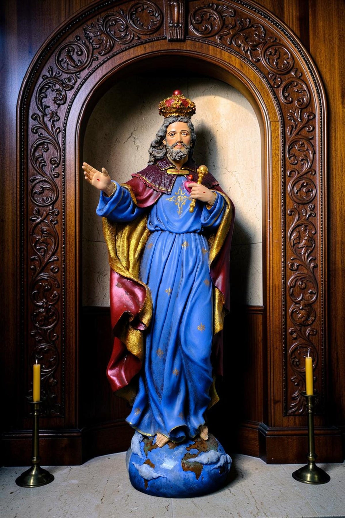 Christ the King Statue Catholic Home Altar Decor Religious Gift