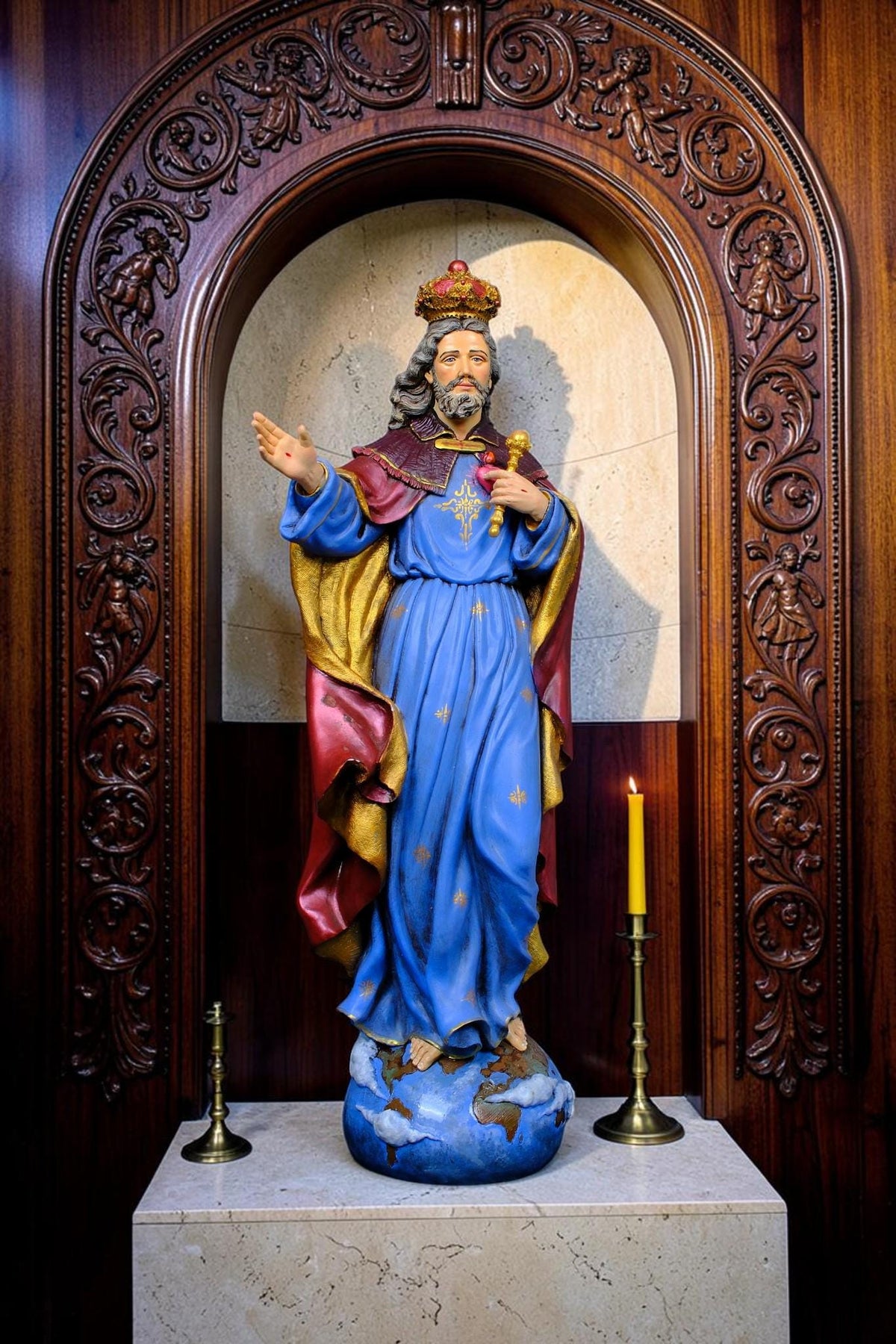Christ the King Statue Catholic Home Altar Decor Religious Gift