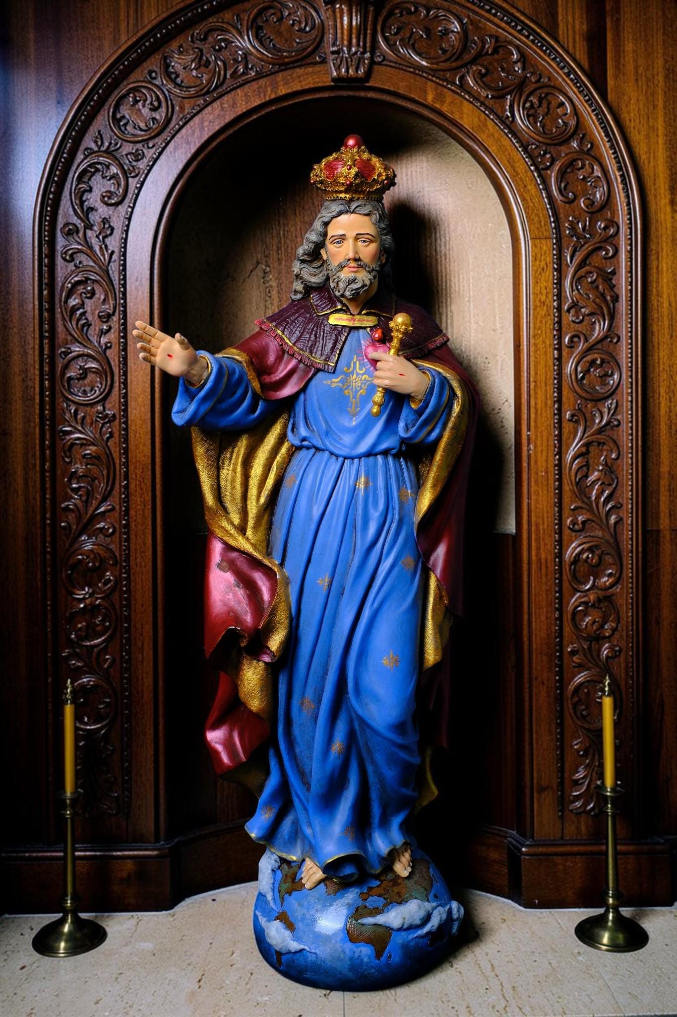 Christ the King Statue Catholic Home Altar Decor Religious Gift